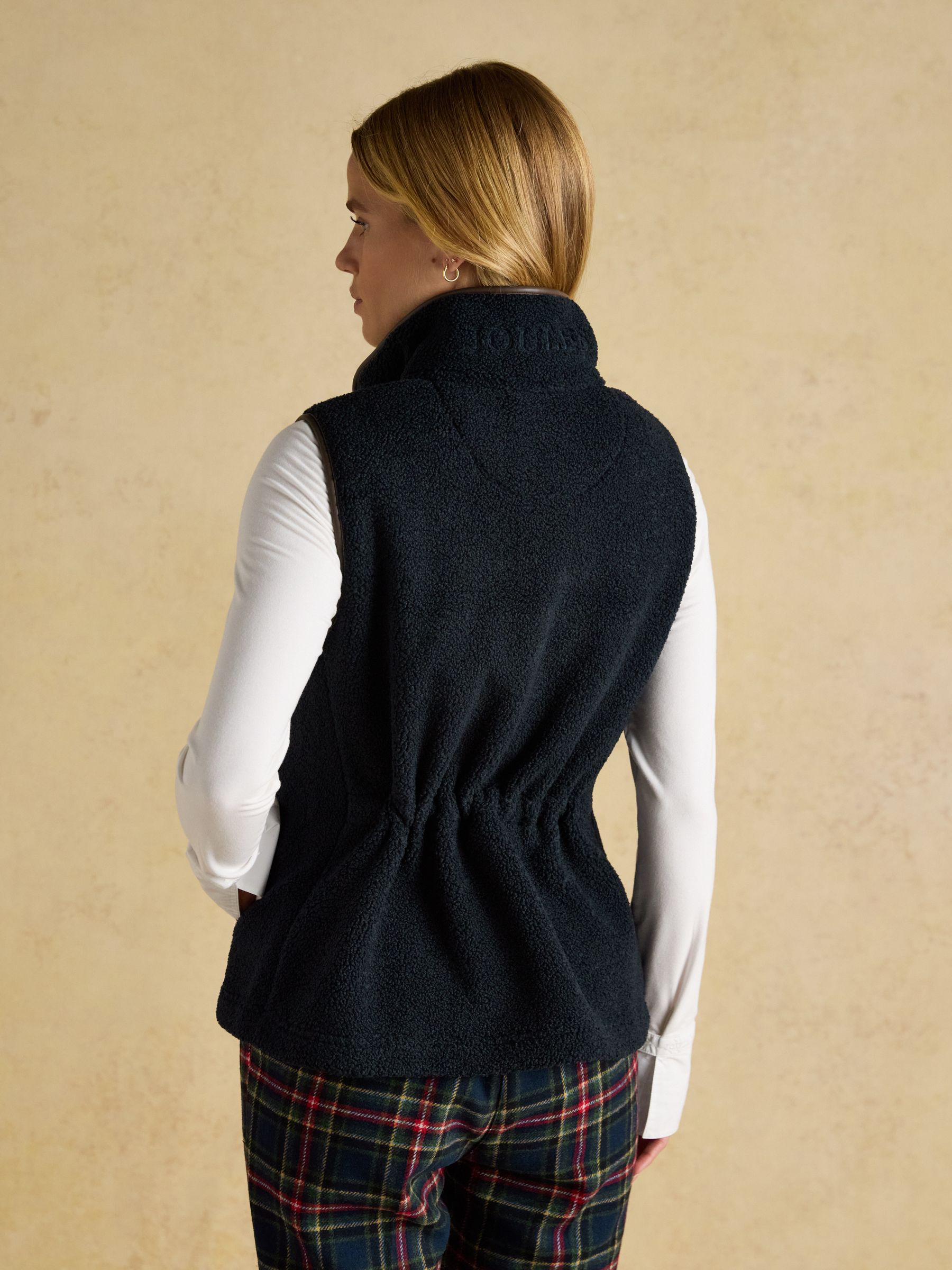 Borg Heritage Navy Fleece Gilet - Image 2 of 11
