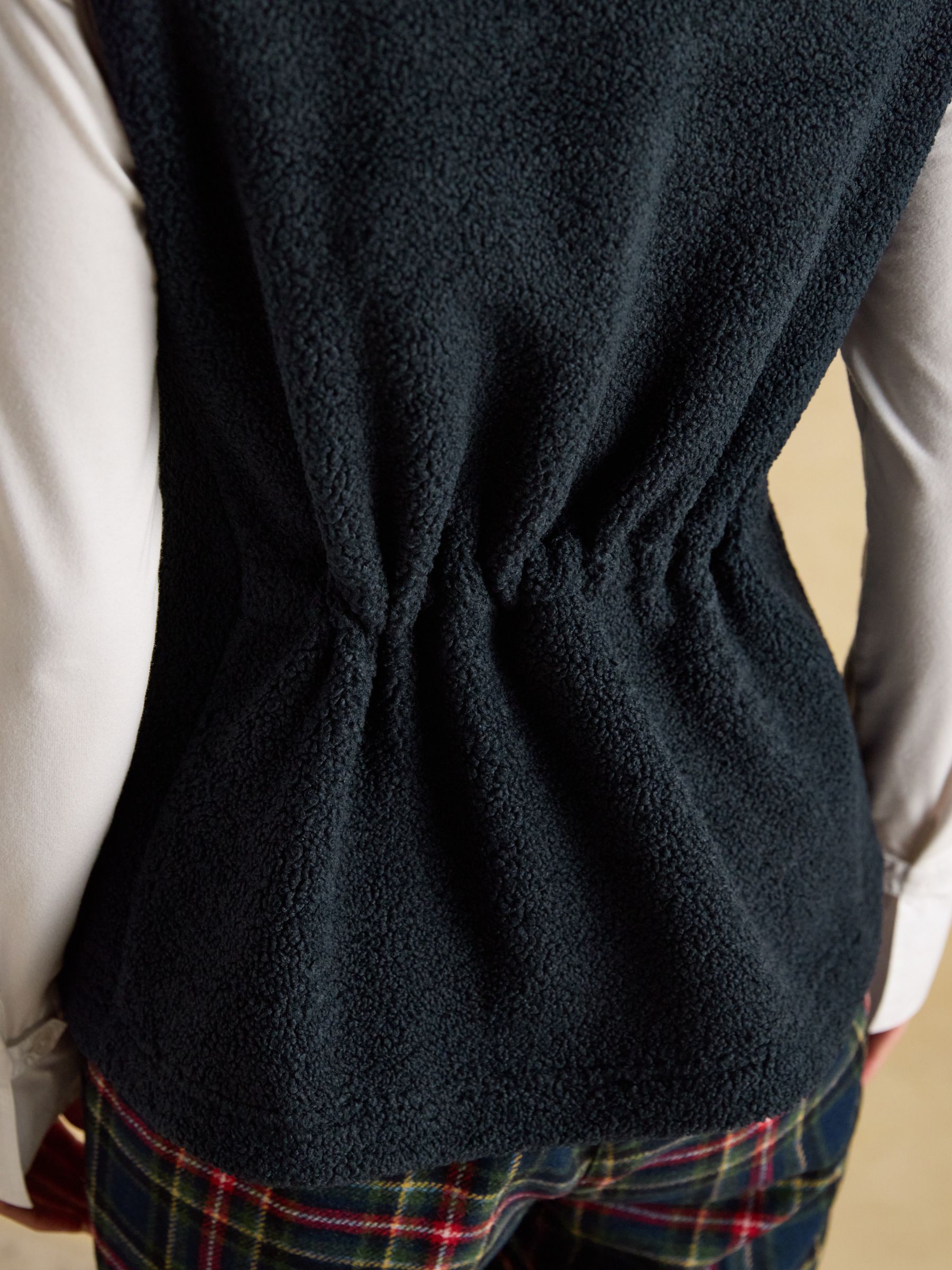 Borg Heritage Navy Fleece Gilet - Image 8 of 11