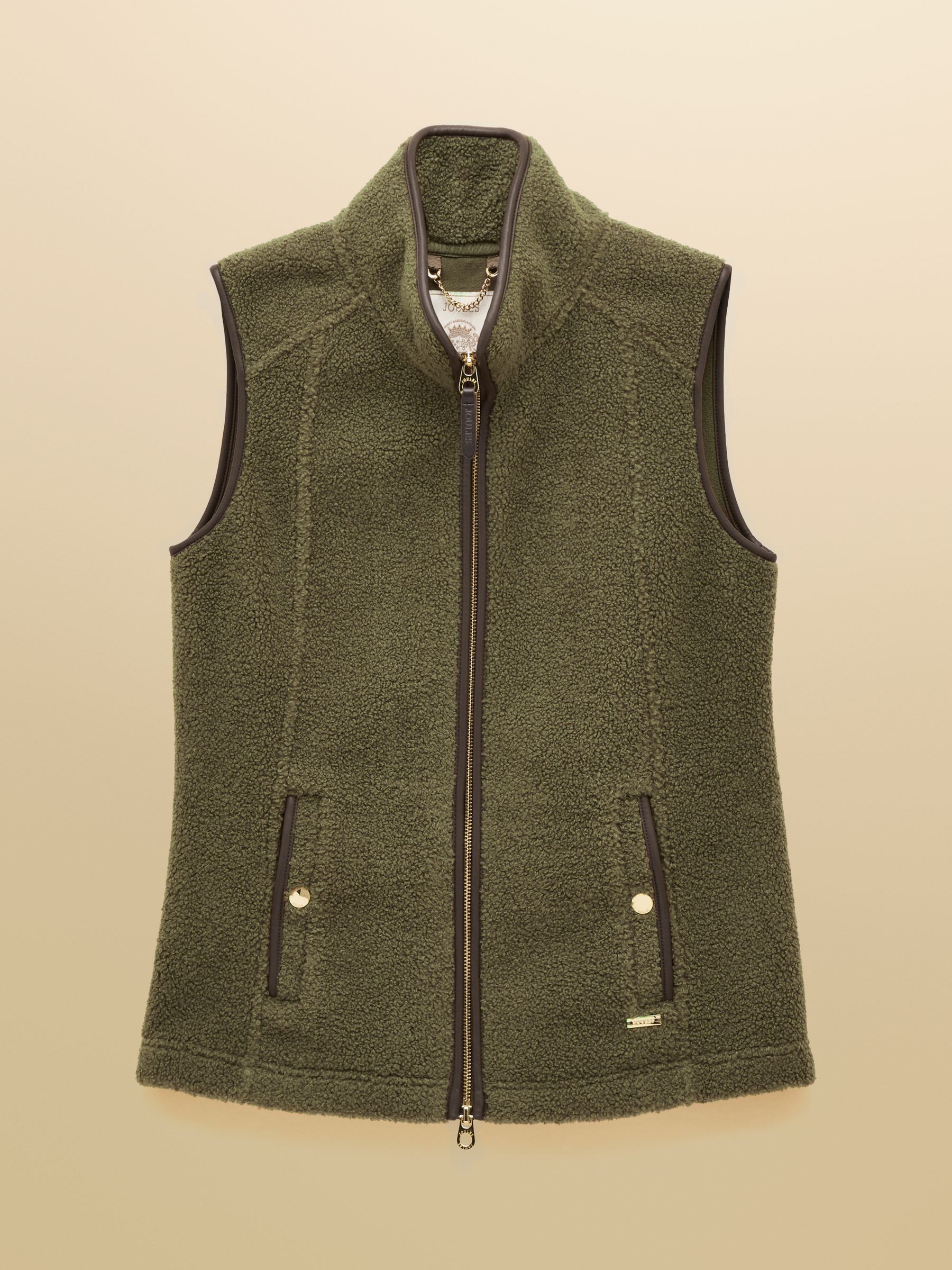 Borg Heritage Khaki Green Fleece Gilet - Image 13 of 13