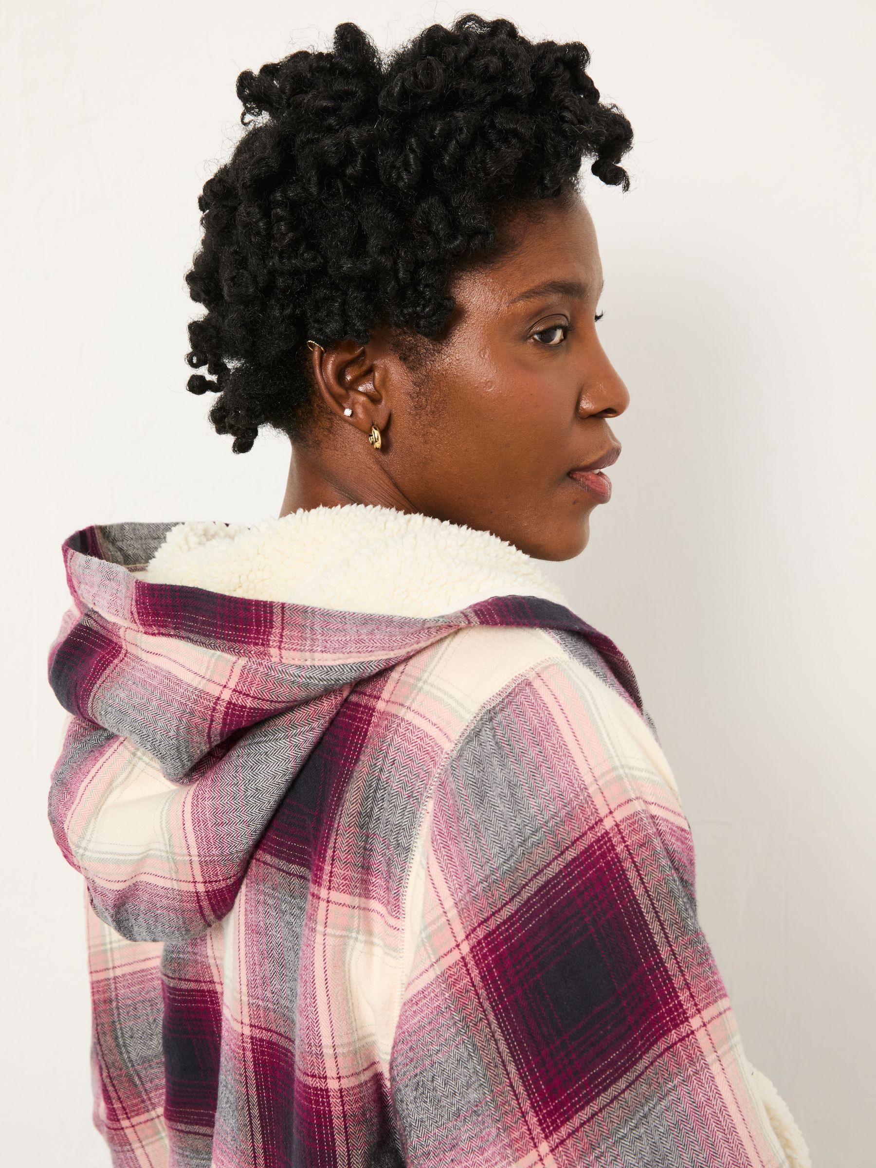 Purple Check Dressing Gown - Image 4 of 6