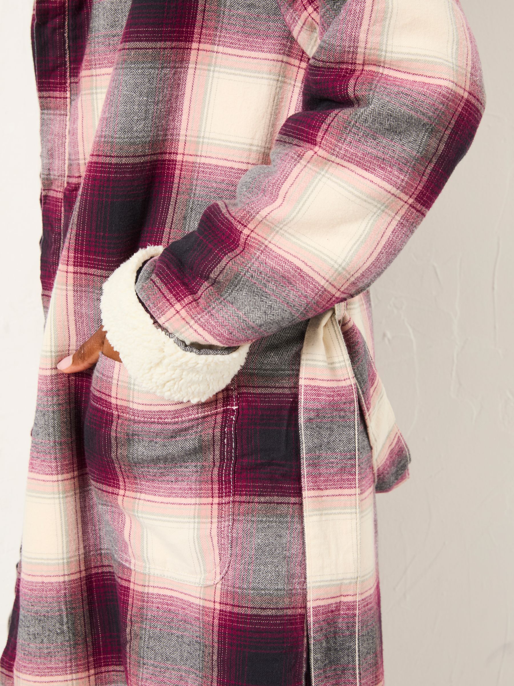 Purple Check Dressing Gown - Image 5 of 6
