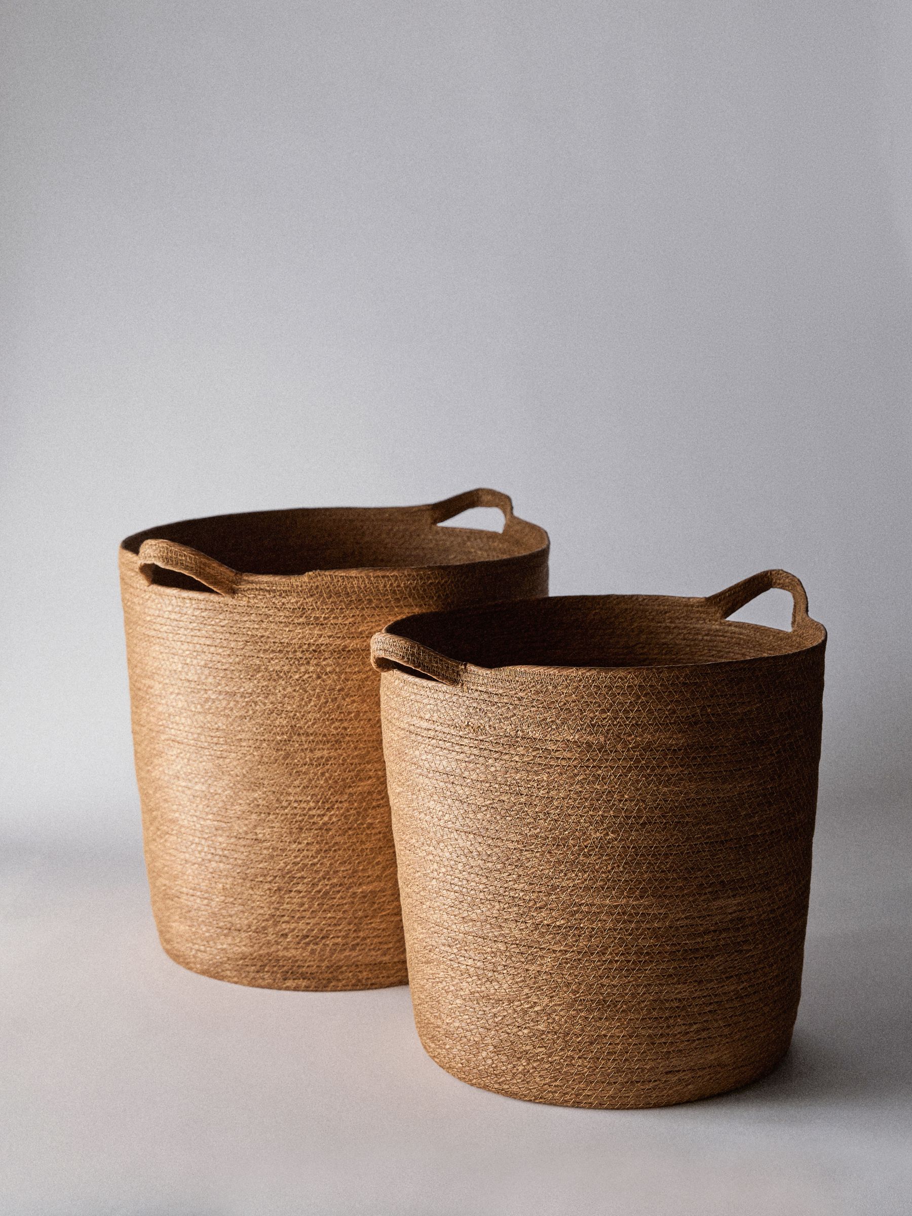 2 Pack Large Storage Baskets Natural - Image 2 of 4