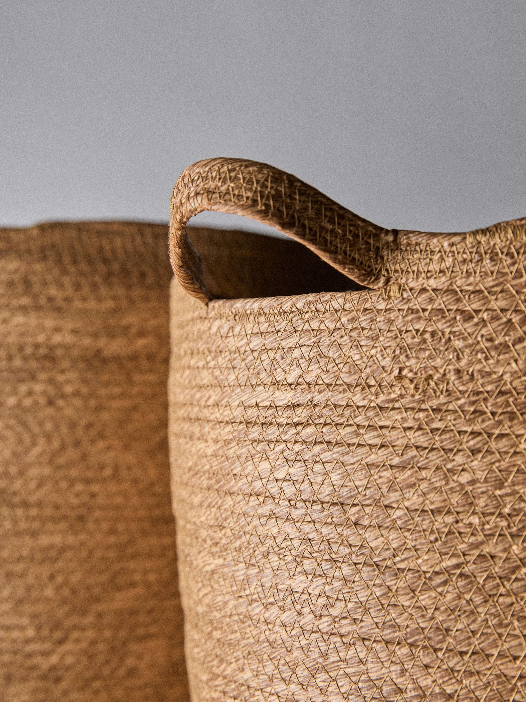 2 Pack Large Storage Baskets Natural - Image 3 of 4
