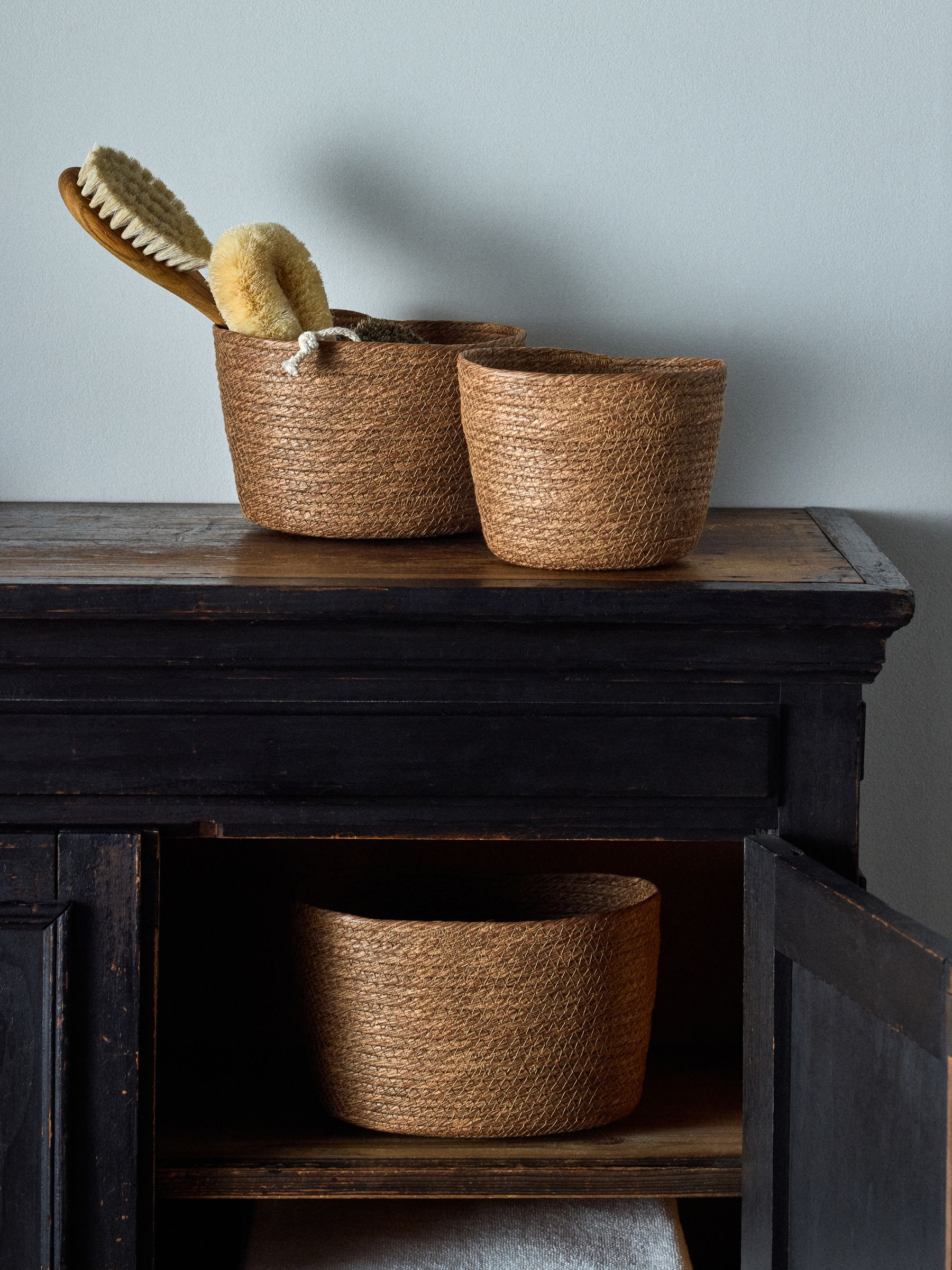 Natural Oval Storage Baskets - Image 1 of 5