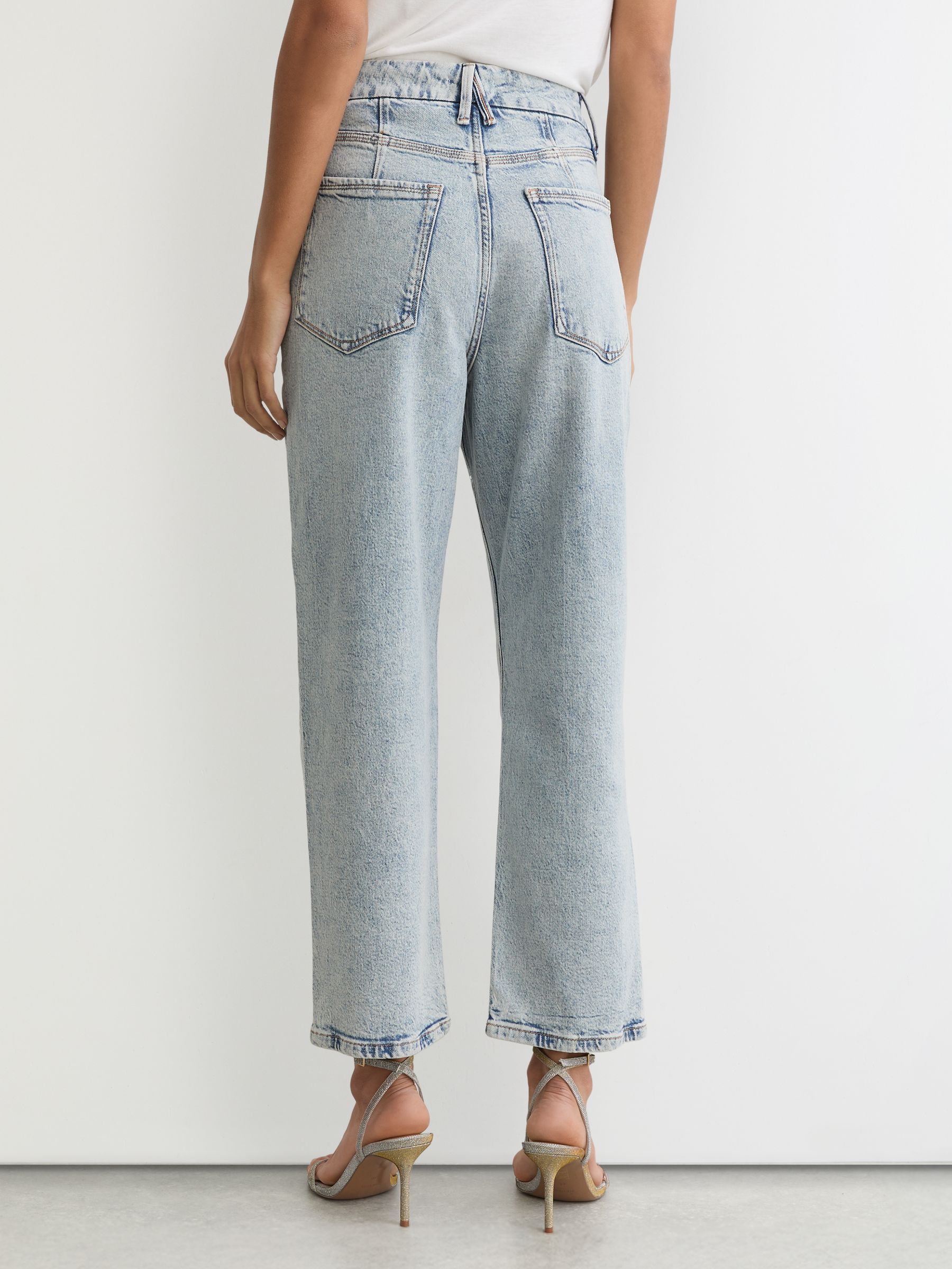Good American Crystal Cropped Jeans in Indigo Blue - image 3