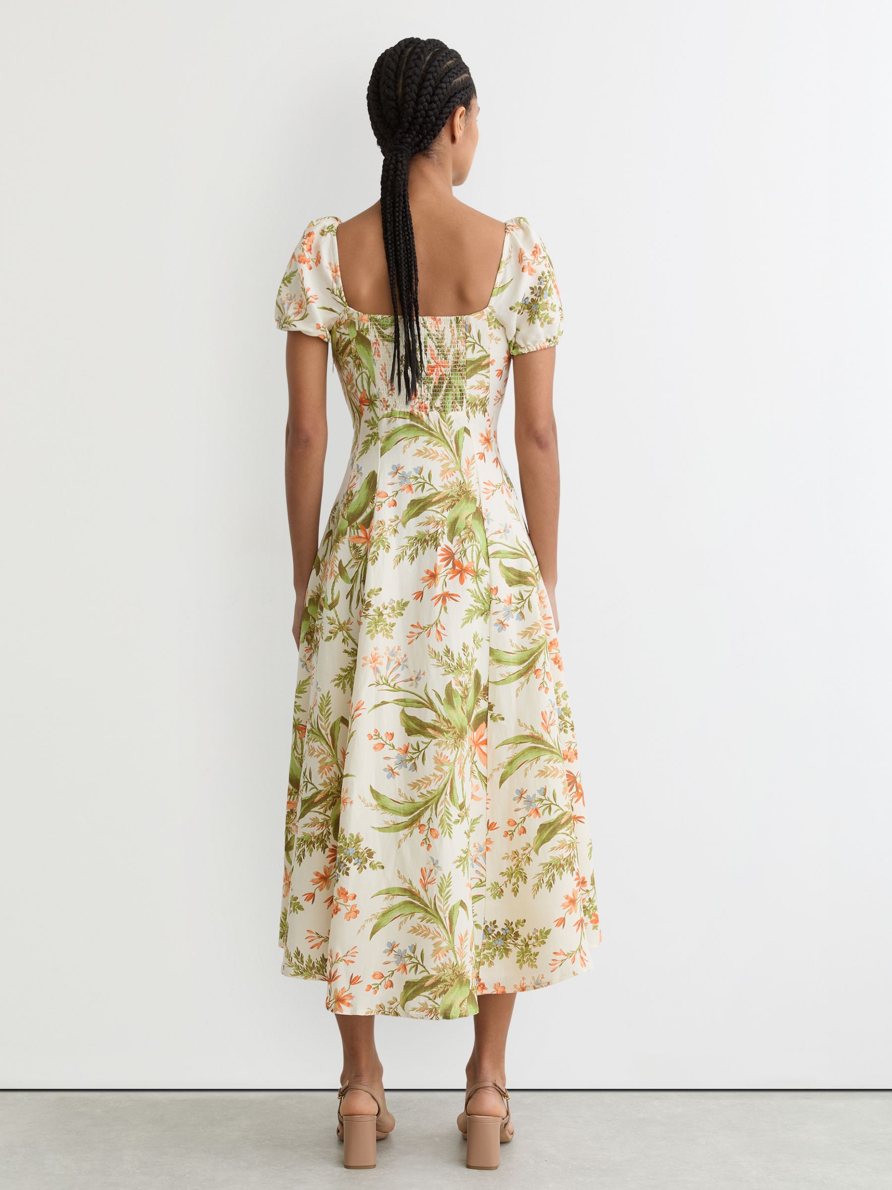 Lindi Dress in Cream Print - image 4