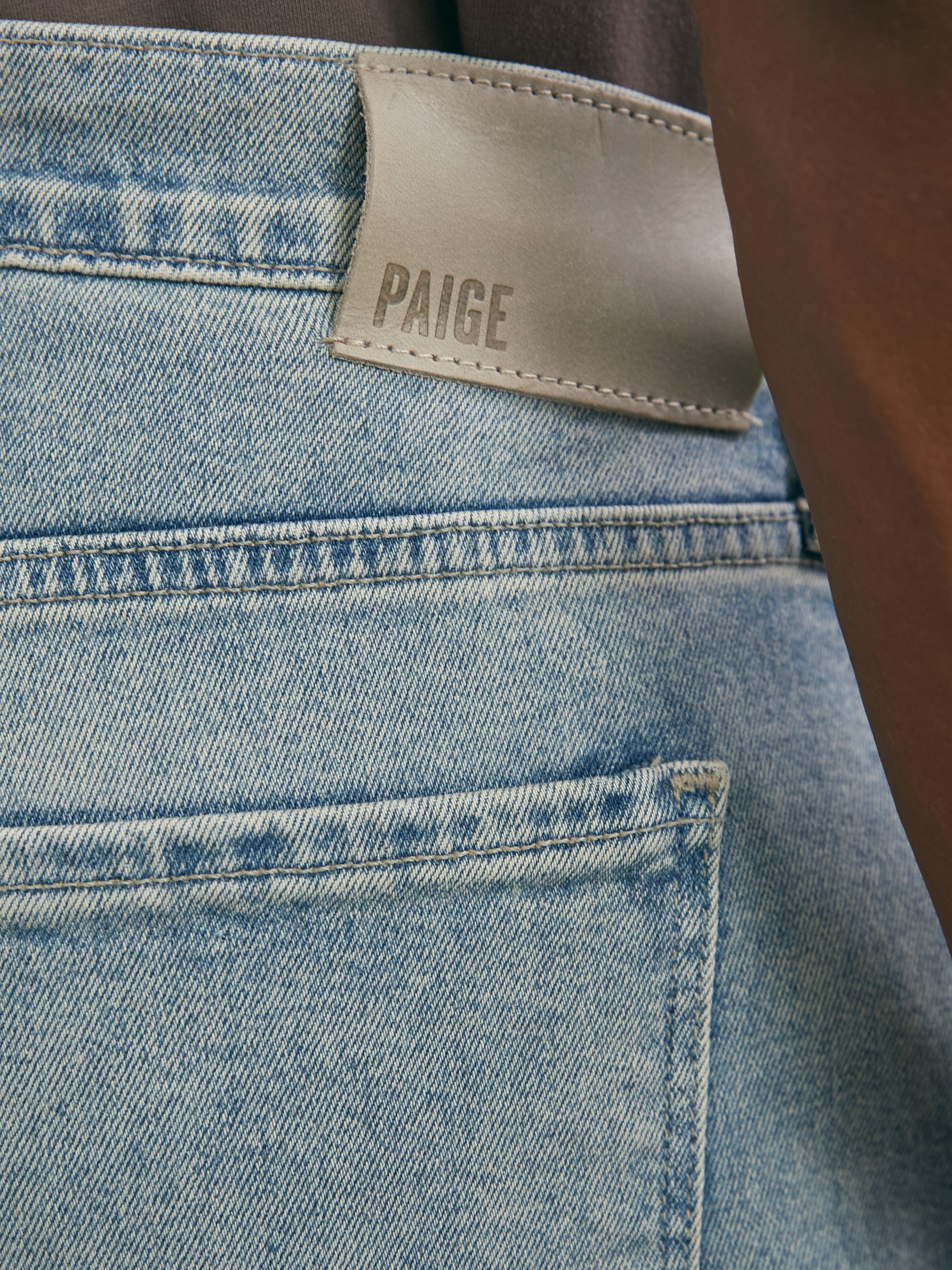 Paige Relaxed-Fit Straight Jeans in Light Blue - Image 3 of 5