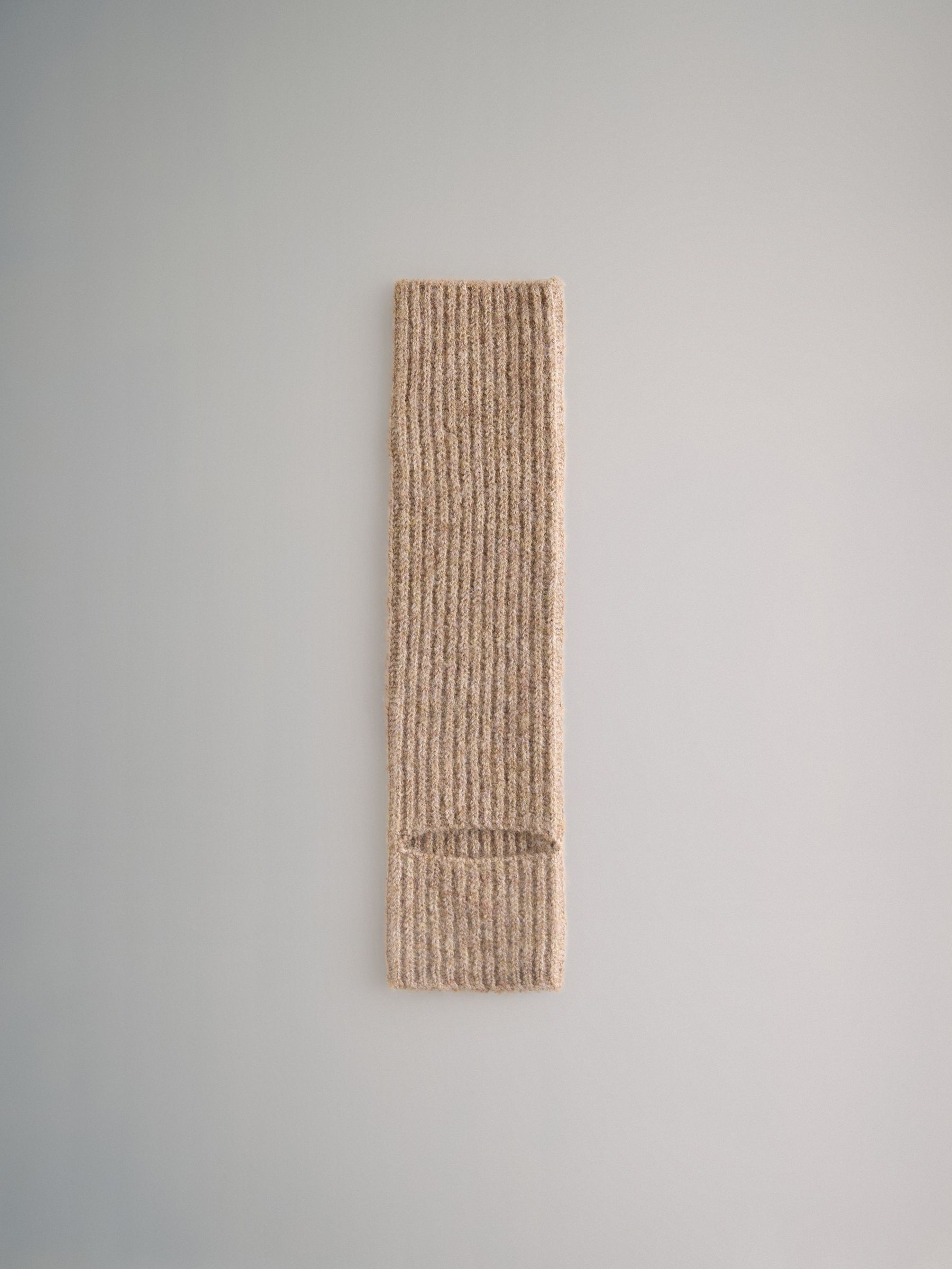 Oatmeal/Cream/White 3 Pack Knitted Leg Warmers Socks - Image 4 of 7