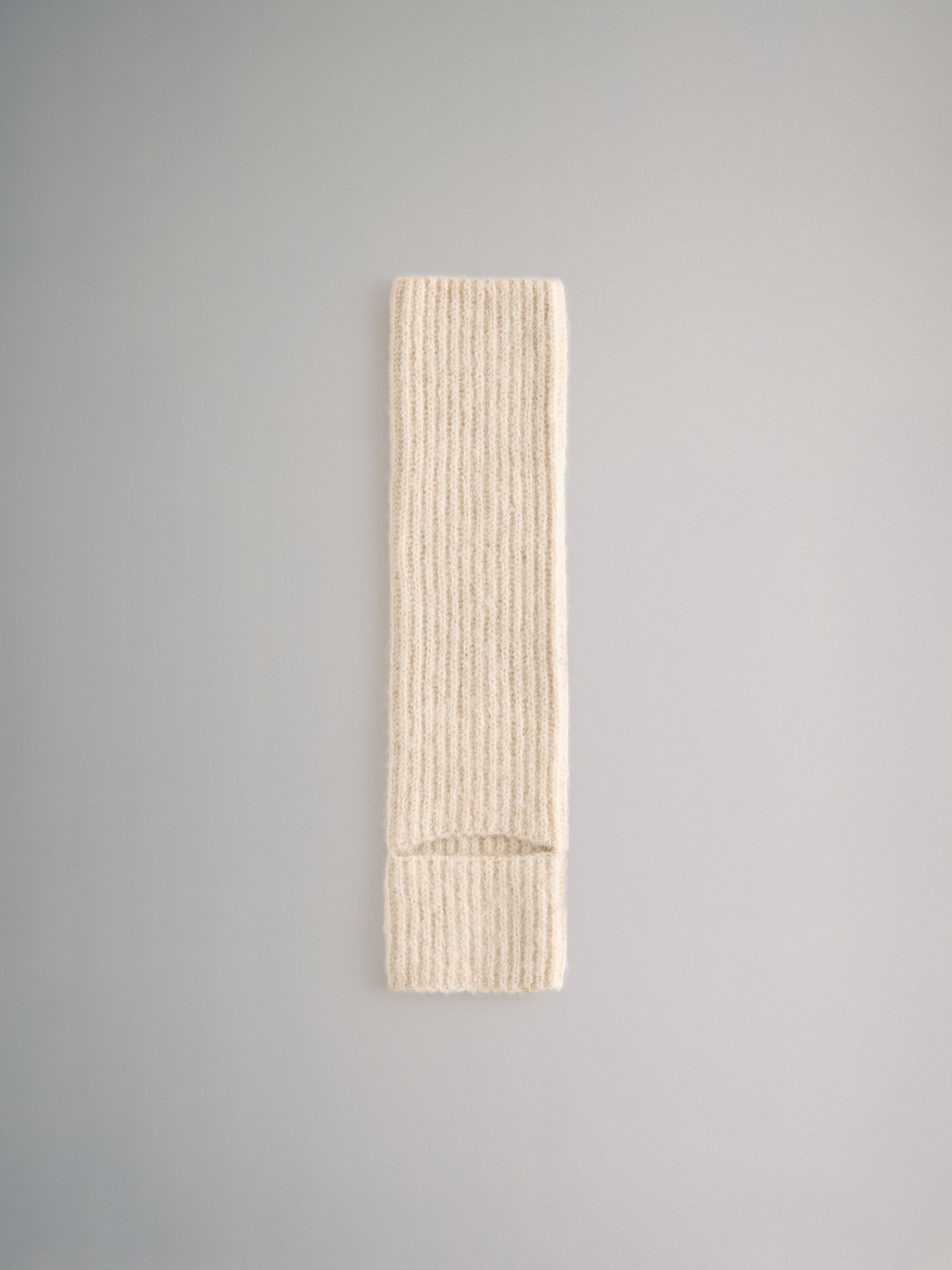 Oatmeal/Cream/White 3 Pack Knitted Leg Warmers Socks - Image 5 of 7