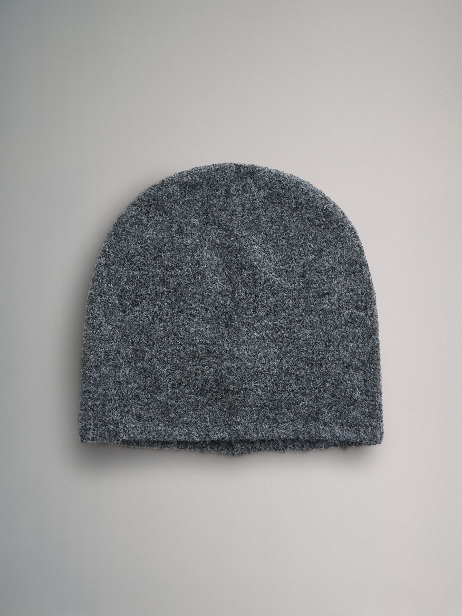 Cream/Camel/Charcoal Marl 3 Pack Fine Knit Beanie - Image 3 of 6