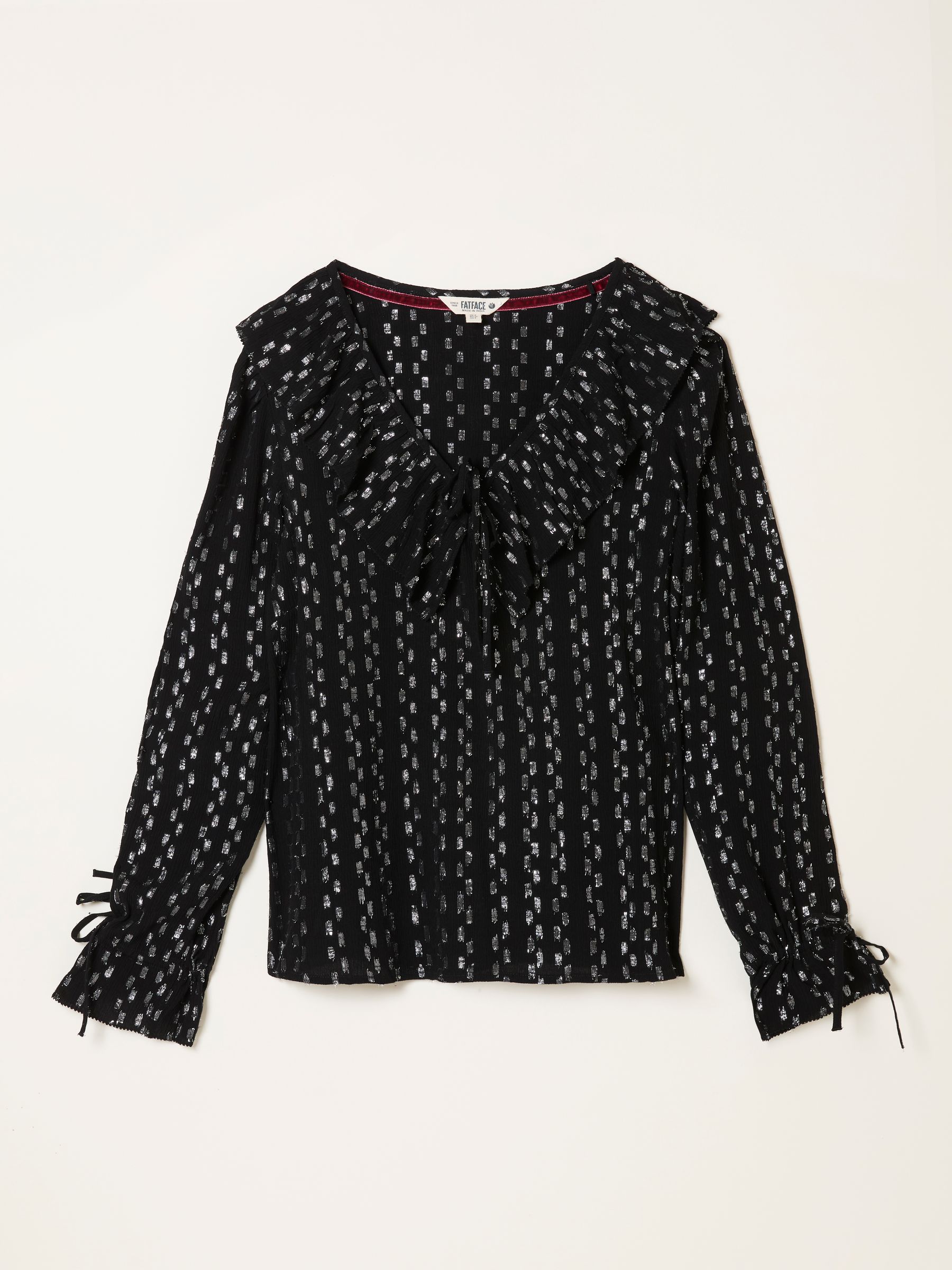 Rene Black Metallic Blouse - Image 6 of 6