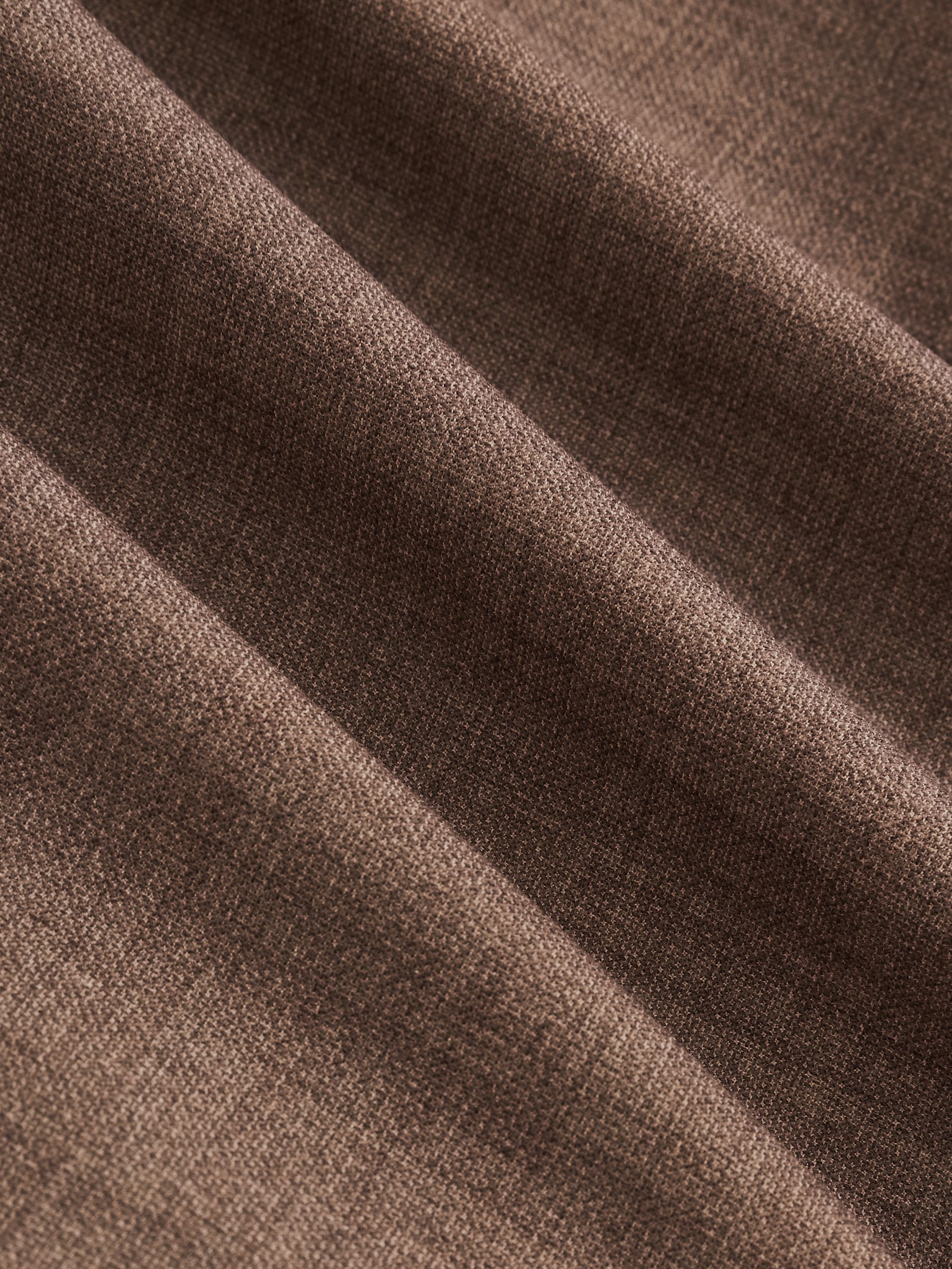 Double-Breasted Textured Suit Blazer Slim-Fit With Wool in Brown - Image 7 of 7