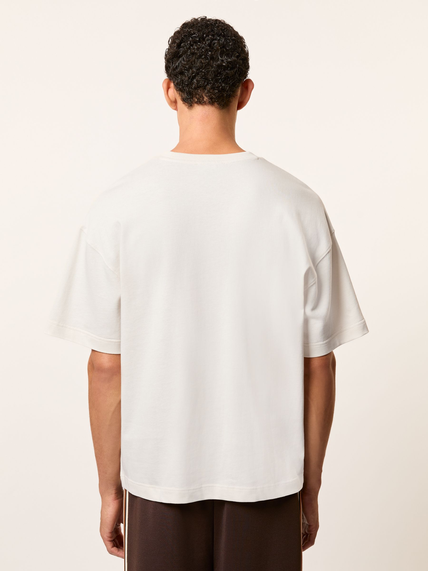 Monogram Cotton Relaxed-Fit T-Shirt in Off White - image 4