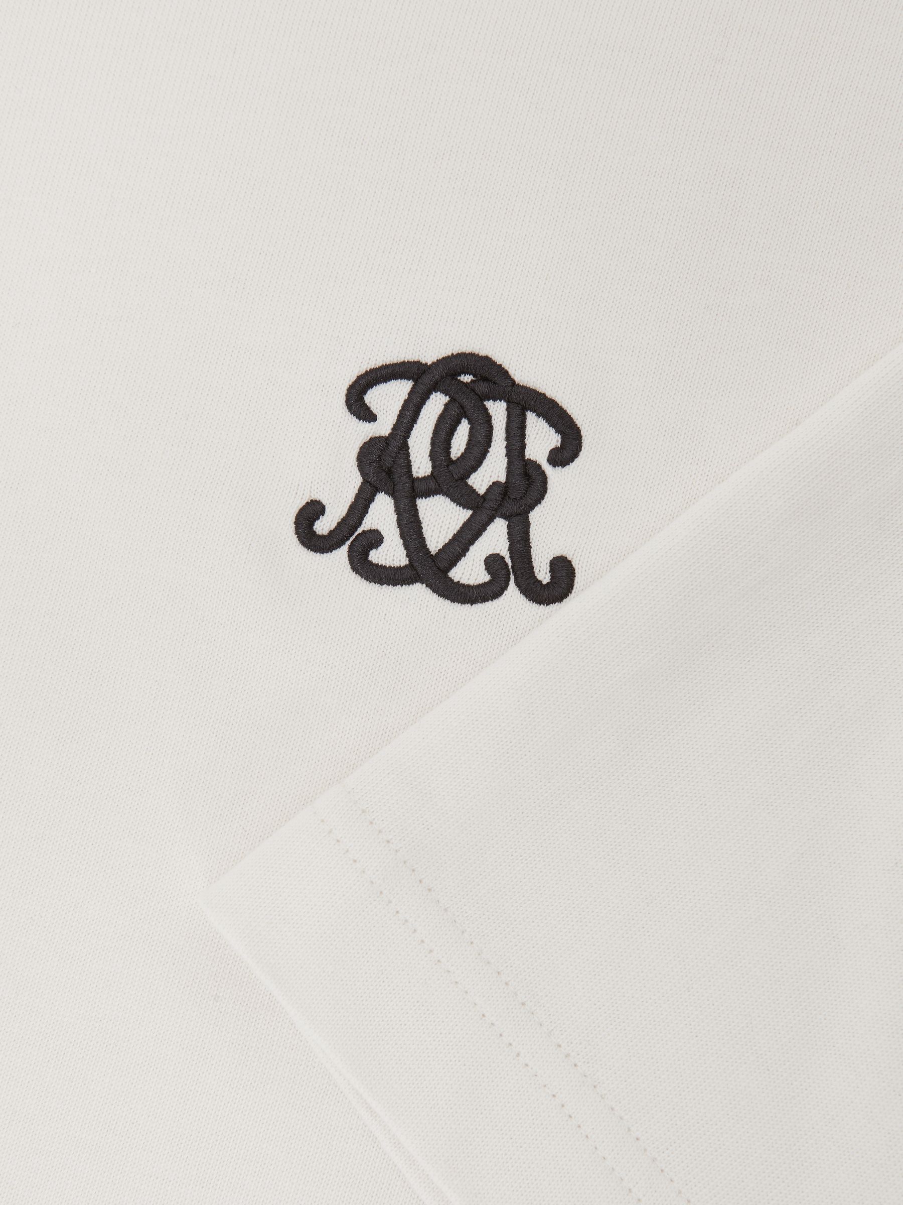 Monogram Cotton Relaxed-Fit T-Shirt in Off White - image 3