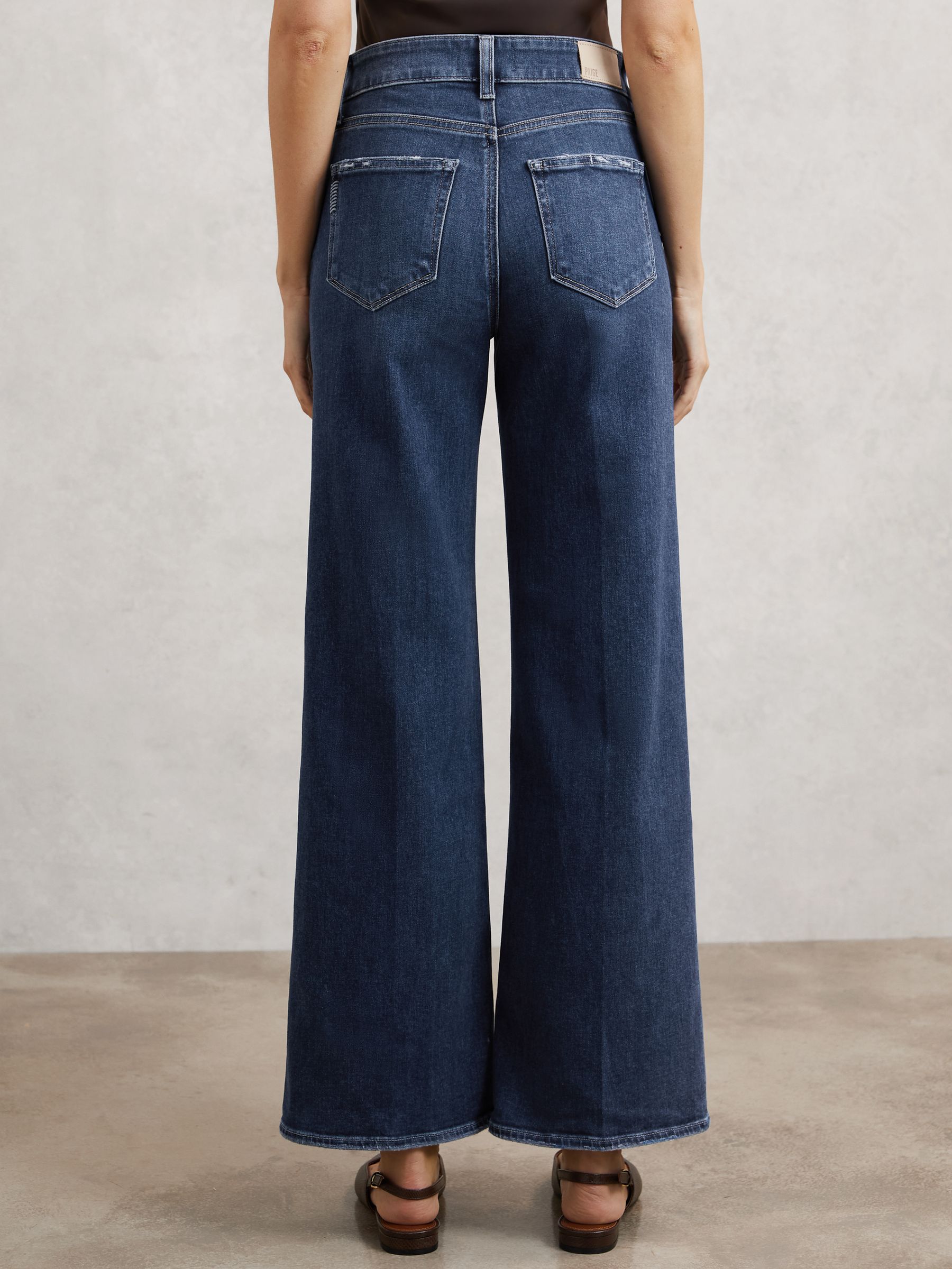 Paige Anessa Jeans in Mid Blue - Image 4 of 5