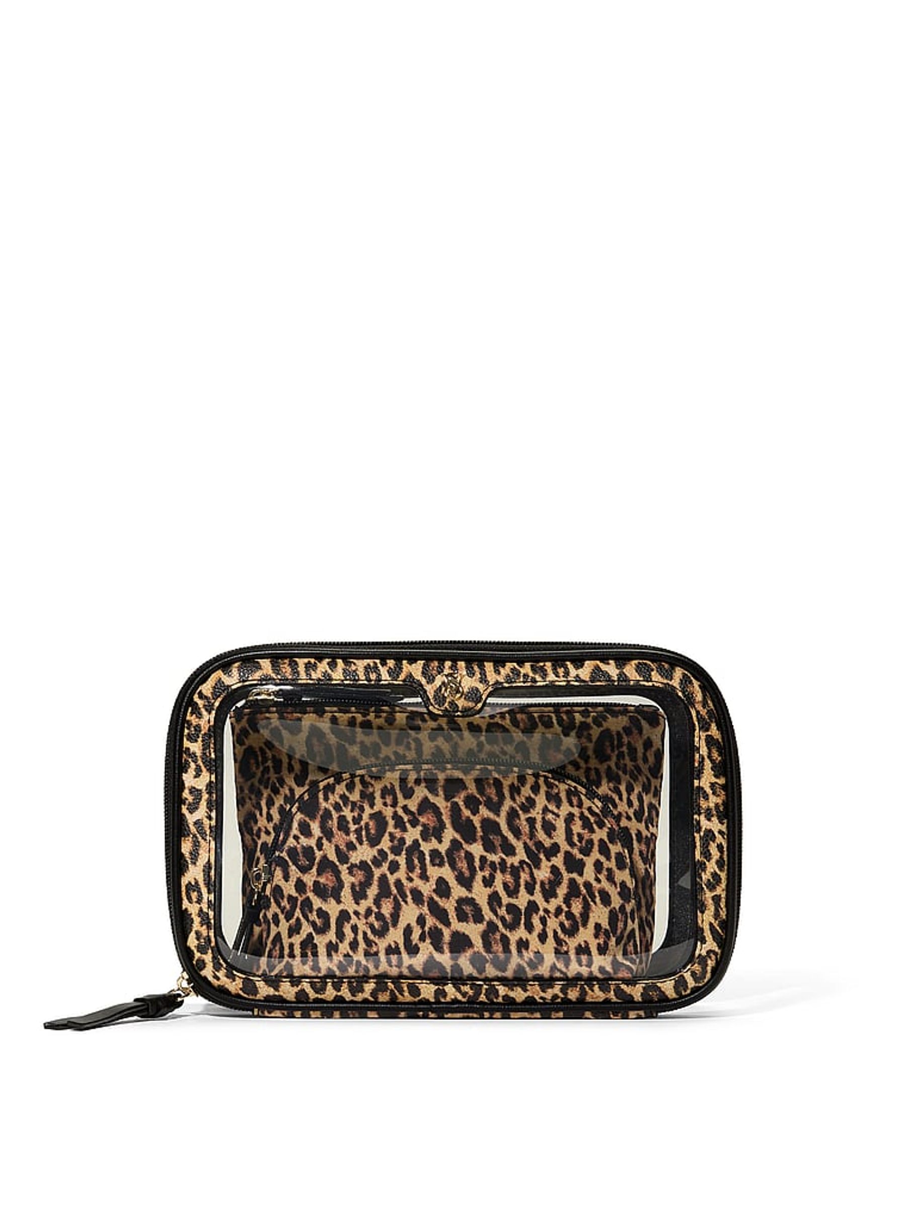 Leopard Brown Travel Trio Makeup Bag - Image 2 of 3