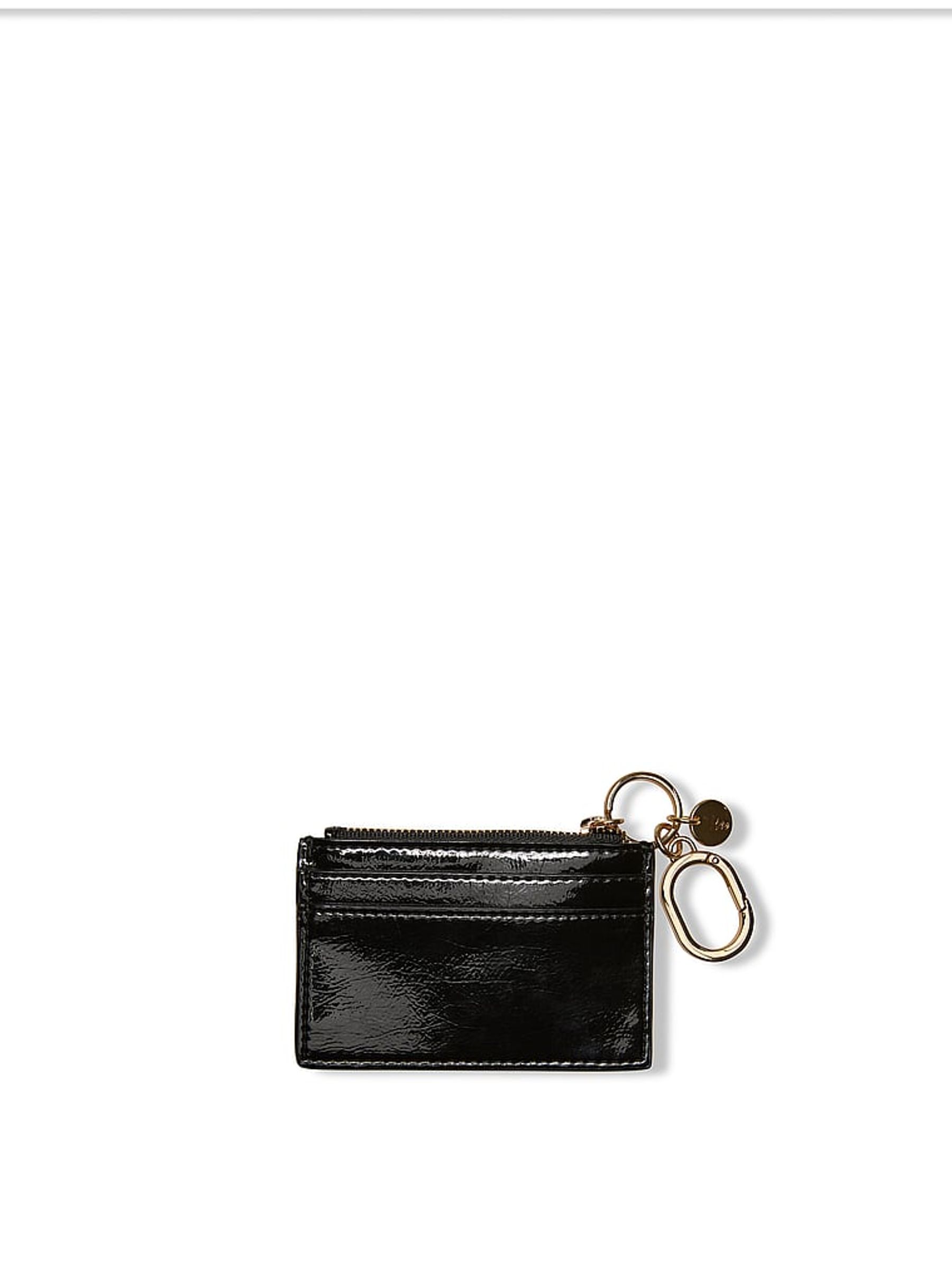 Black Patent Card Case Keyring - Image 2 of 3