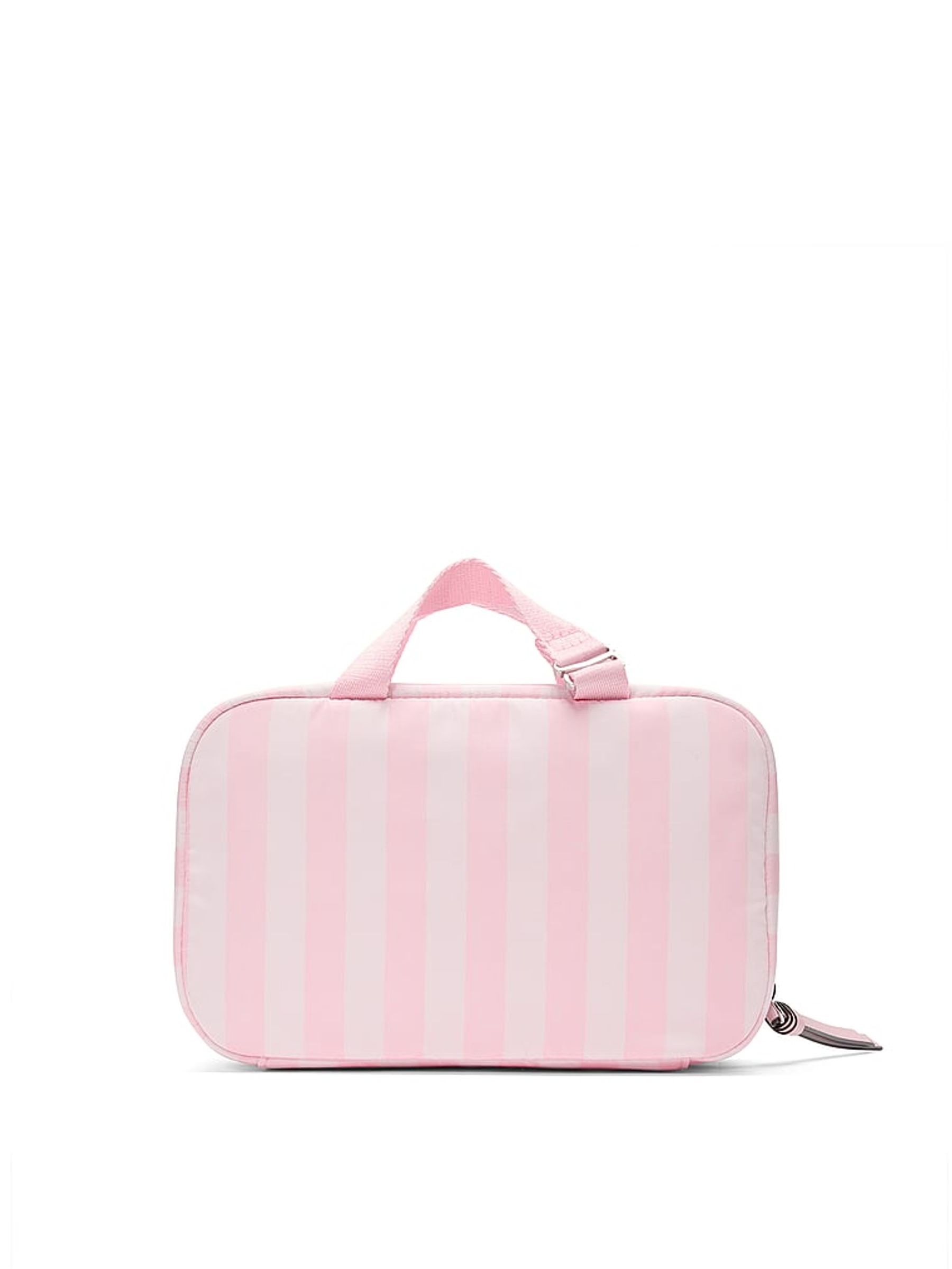 Iconic Stripe Pink Travel Makeup Bag - Image 2 of 3