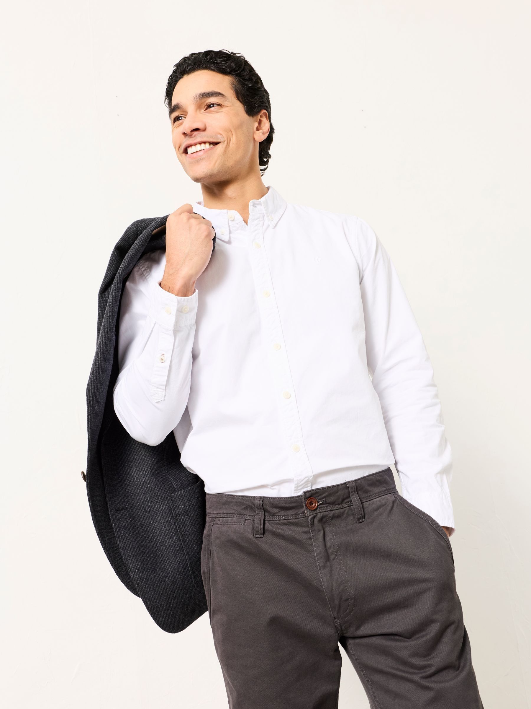 Marlow white Long Sleeve Plain Shirt - Image 1 of 6