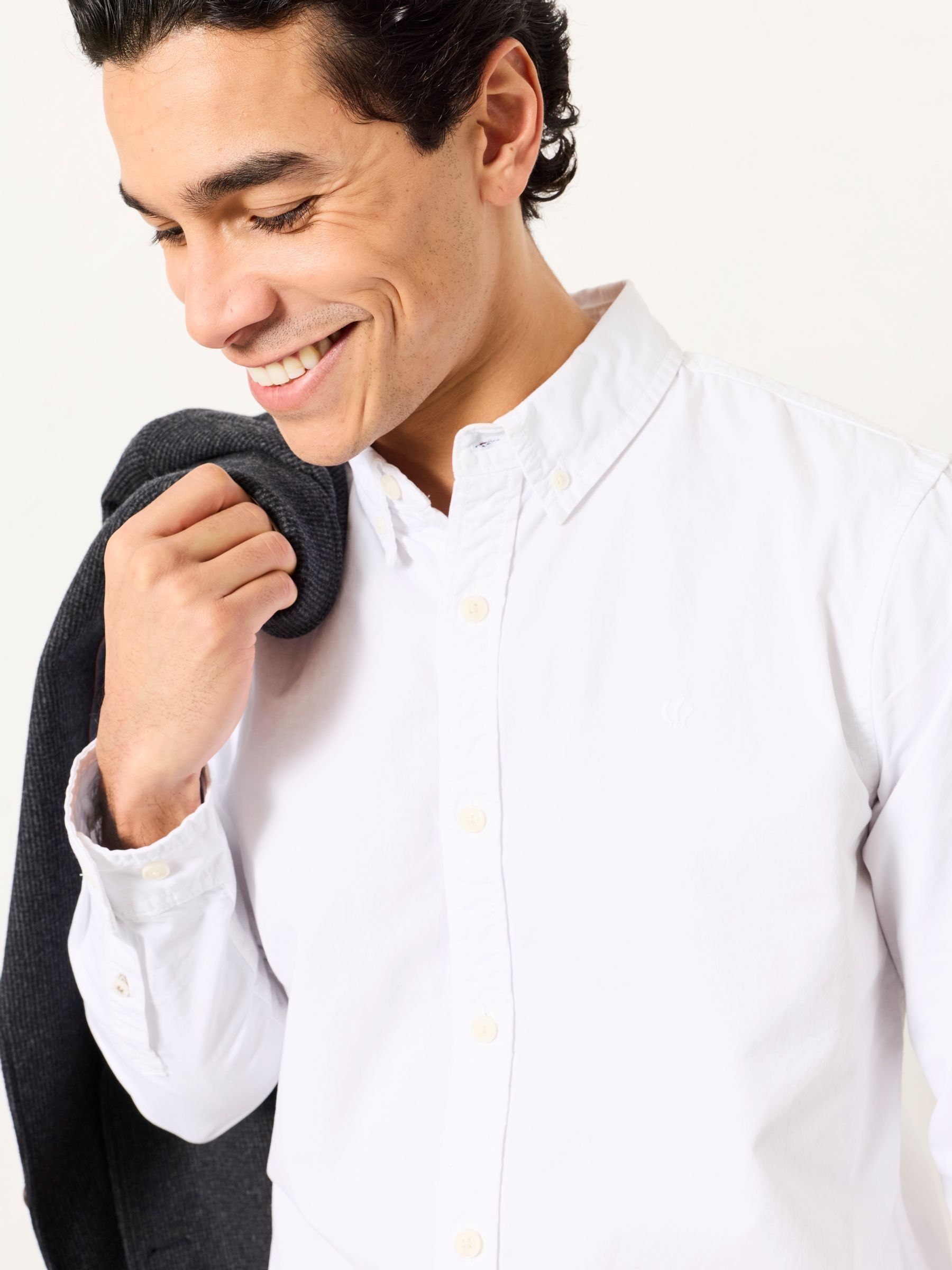 Marlow white Long Sleeve Plain Shirt - Image 3 of 6
