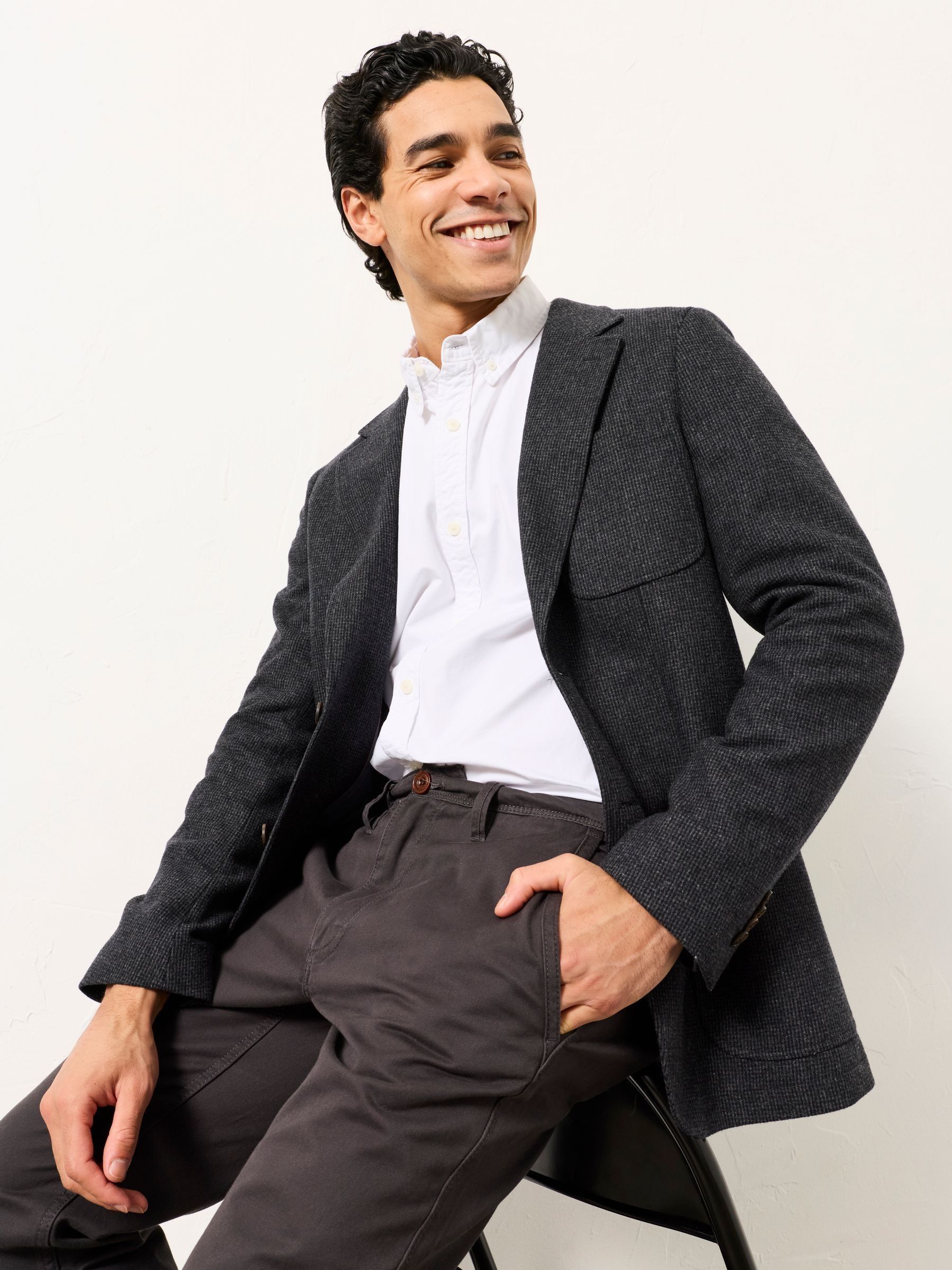 Marlow white Long Sleeve Plain Shirt - Image 4 of 6