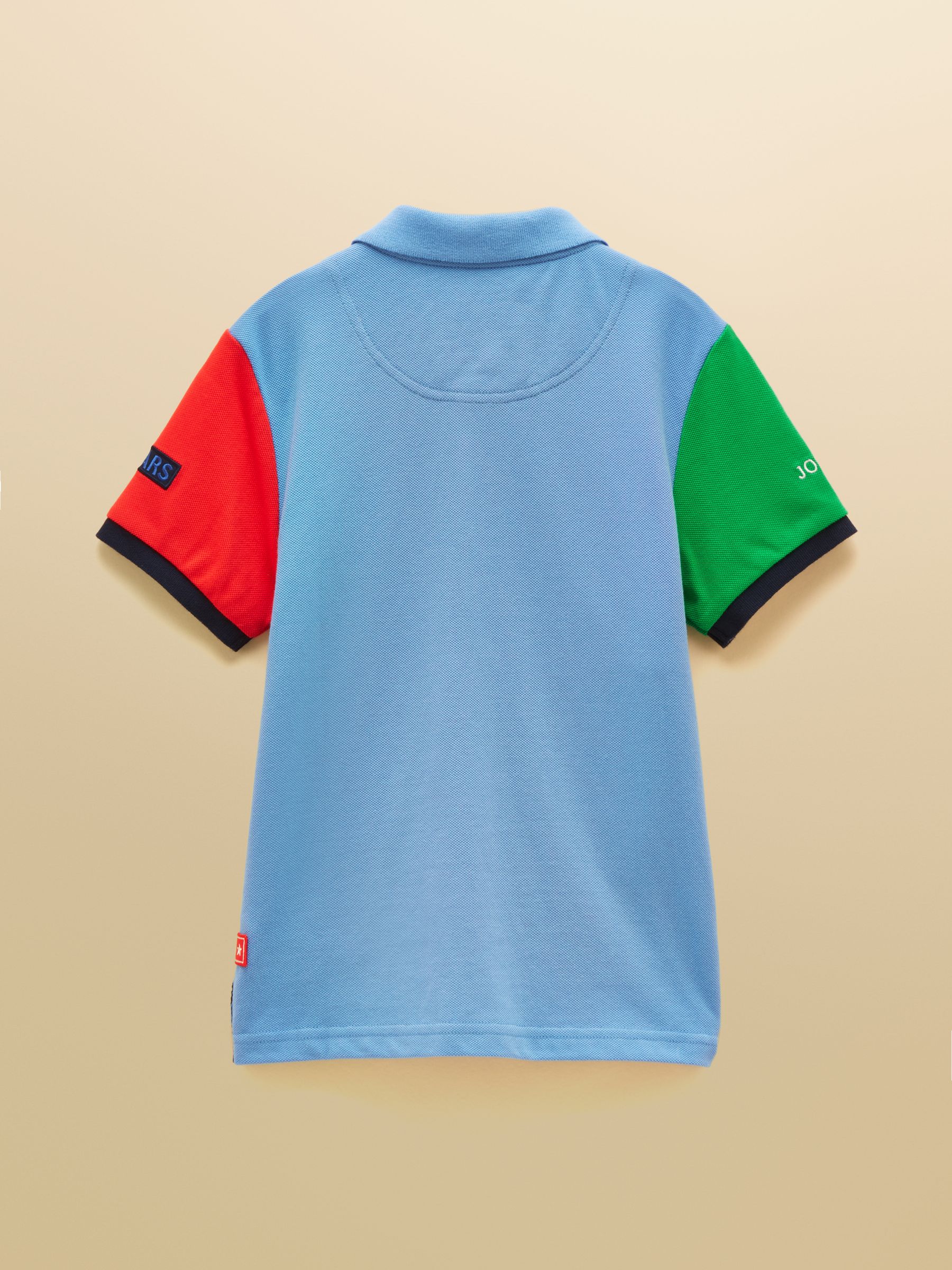 Multi Official Badminton Horse Trials Colourblock Kids Cotton Pique Polo Shirt - Image 2 of 5 Multi Official Badminton Horse Trials Colourblock Kids Cotton Pique Polo Shirt - Image 2 of 5