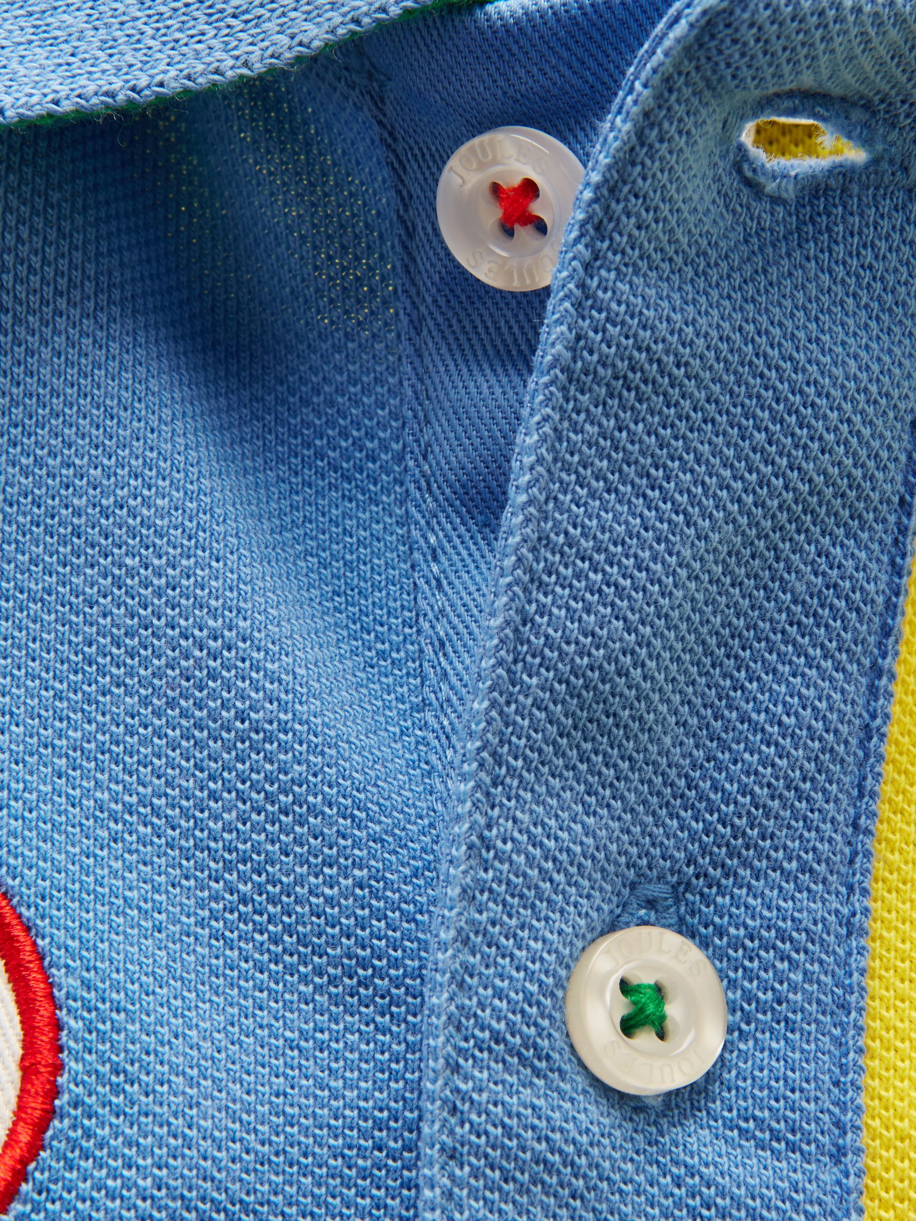 Multi Official Badminton Horse Trials Colourblock Kids Cotton Pique Polo Shirt - Image 4 of 5