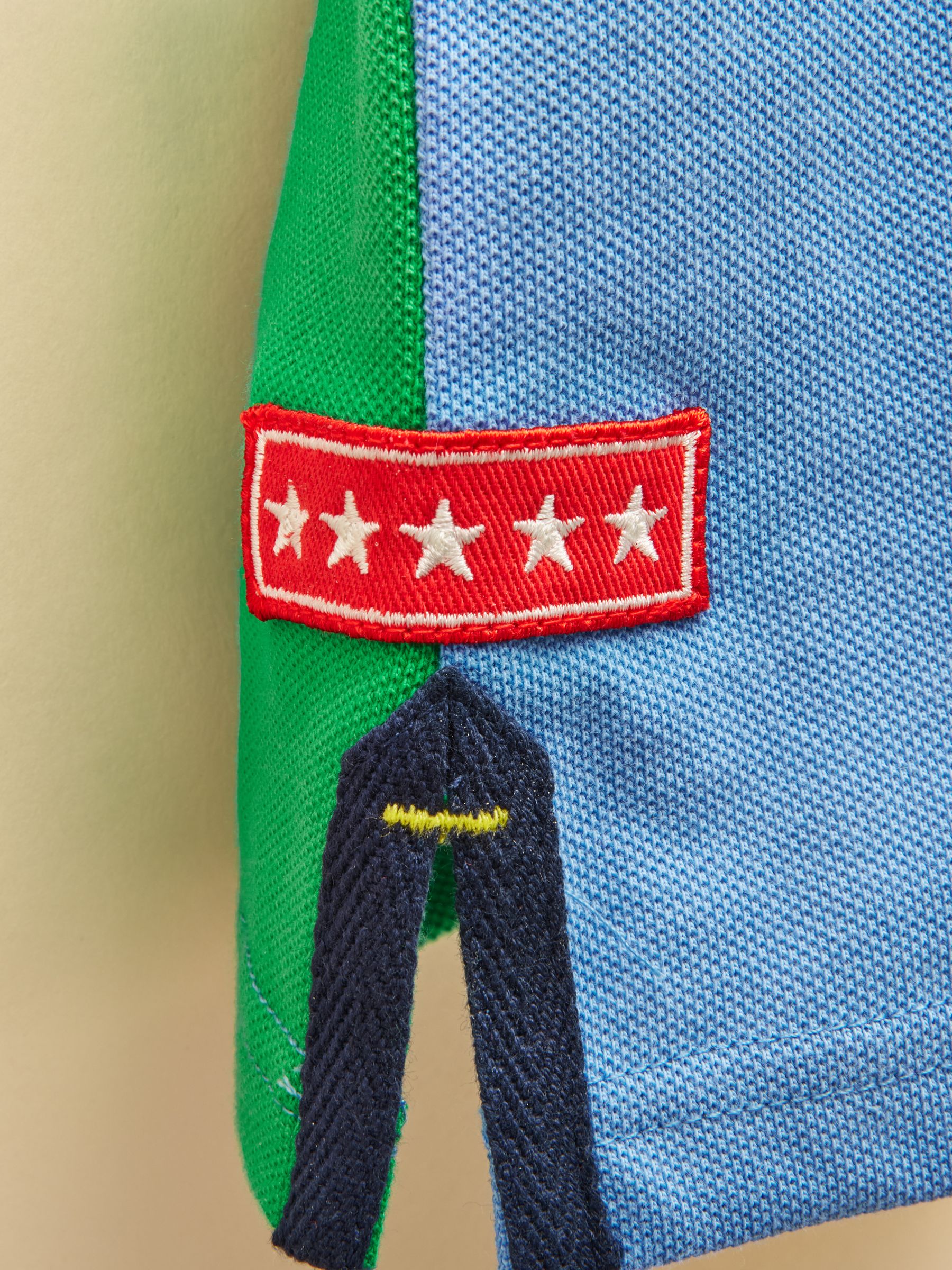 Multi Official Badminton Horse Trials Colourblock Kids Cotton Pique Polo Shirt - Image 5 of 5