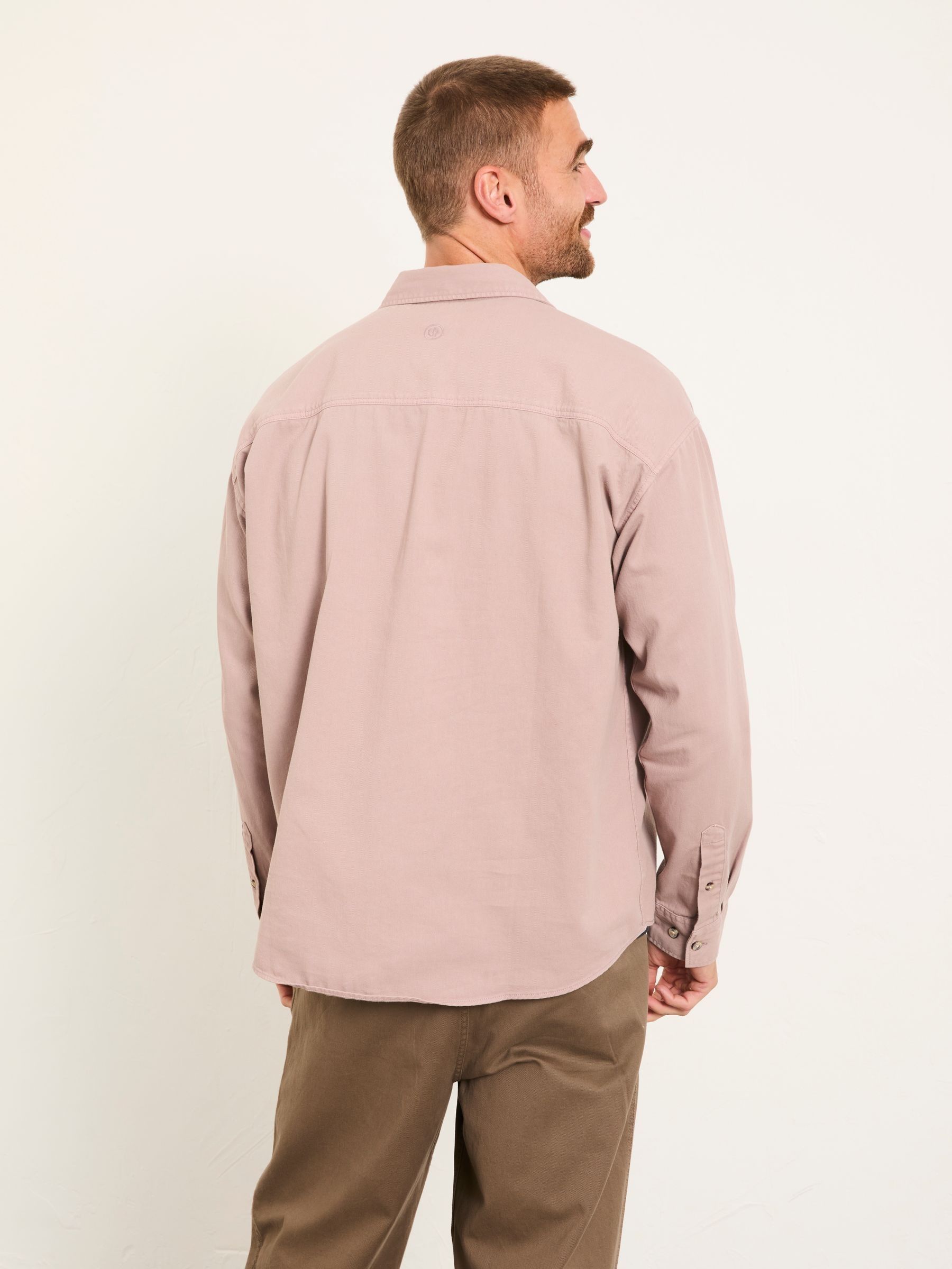 dusky purple Long Sleeve Relaxed Fit Utility Shirt - Image 2 of 6