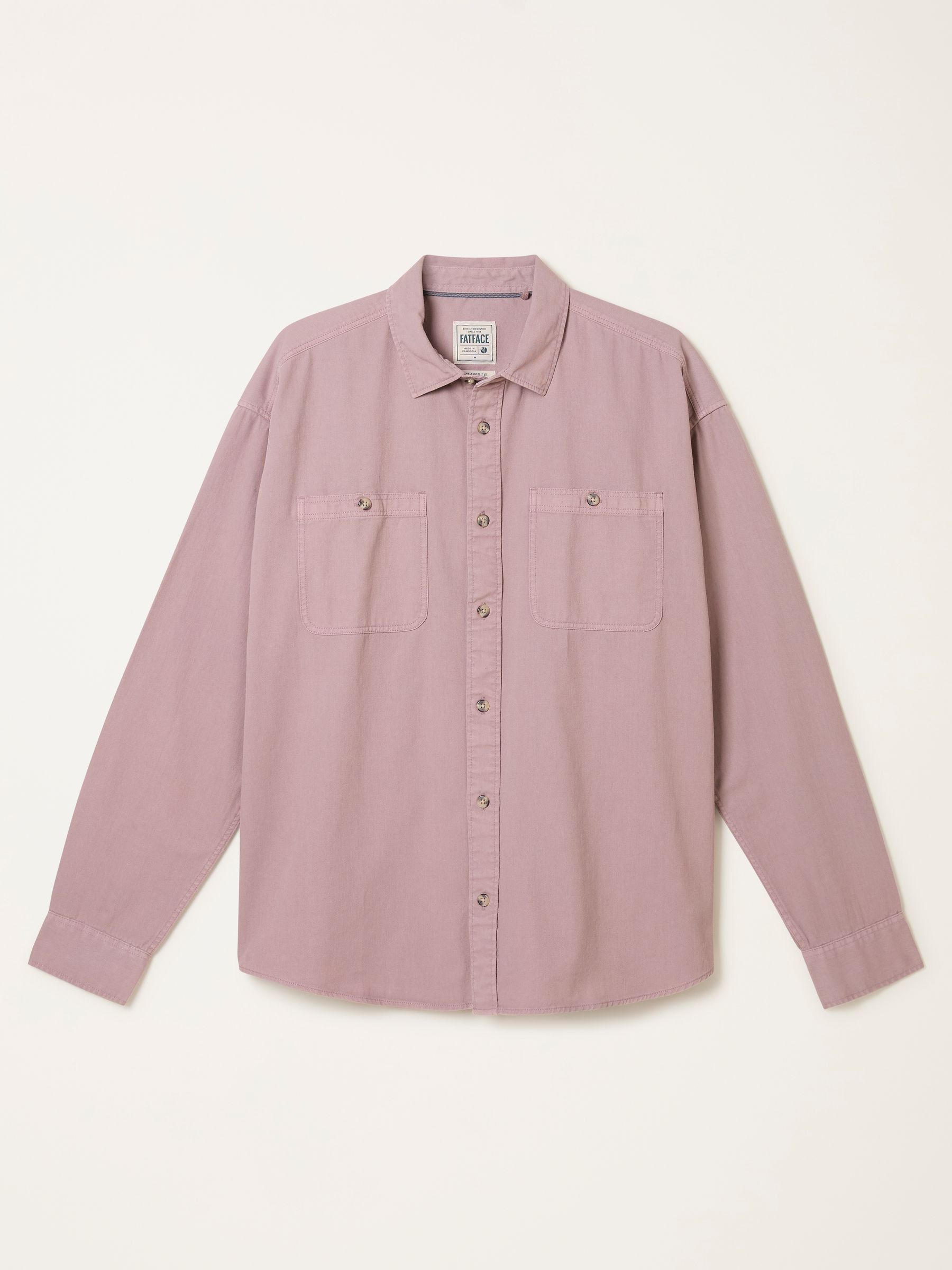 dusky purple Long Sleeve Relaxed Fit Utility Shirt - Image 6 of 6