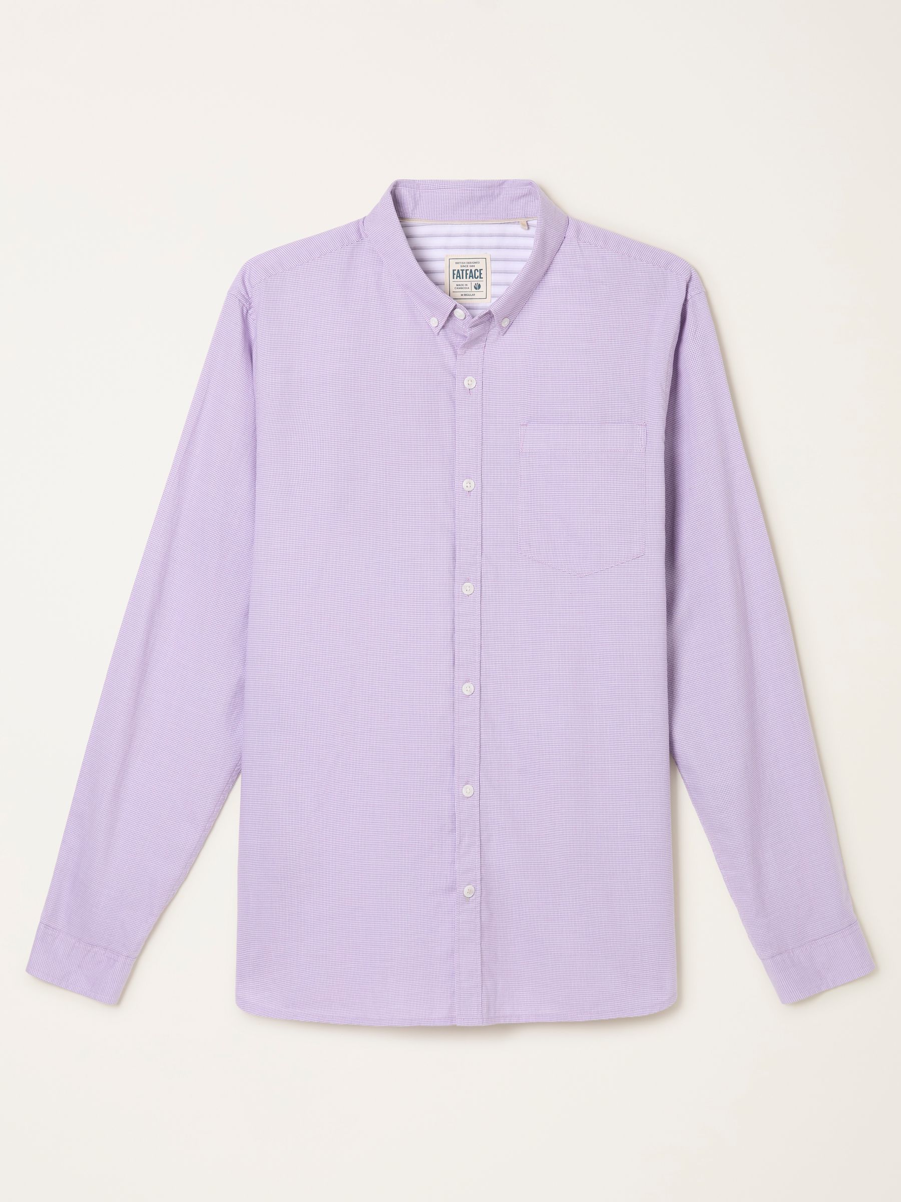 Seagre dusky purple Long Sleeve Semi Plain Shirt - Image 6 of 6 Seagre dusky purple Long Sleeve Semi Plain Shirt - Image 6 of 6