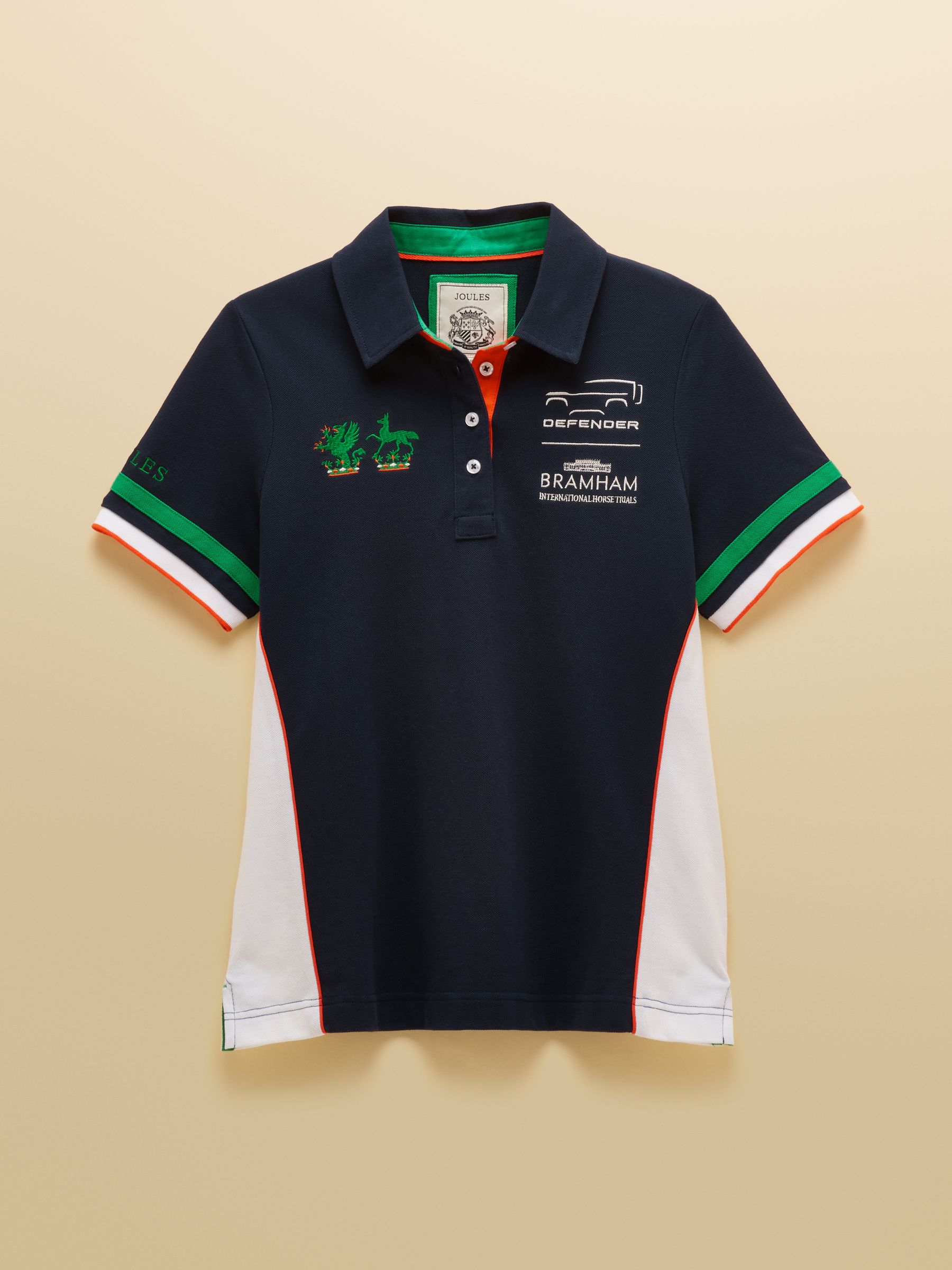 Official Bramham Navy Cotton Pique Polo Shirt - Image 15 of 15