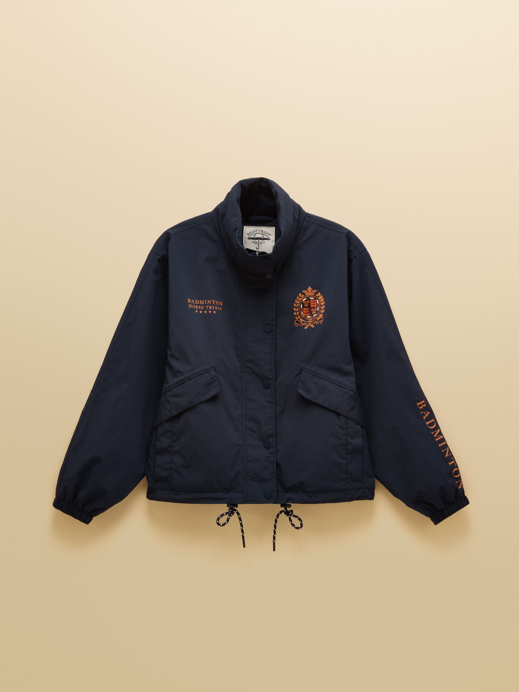 Official Badminton Navy Funnel Neck Coat - Image 18 of 18 Official Badminton Navy Funnel Neck Coat - Image 18 of 18