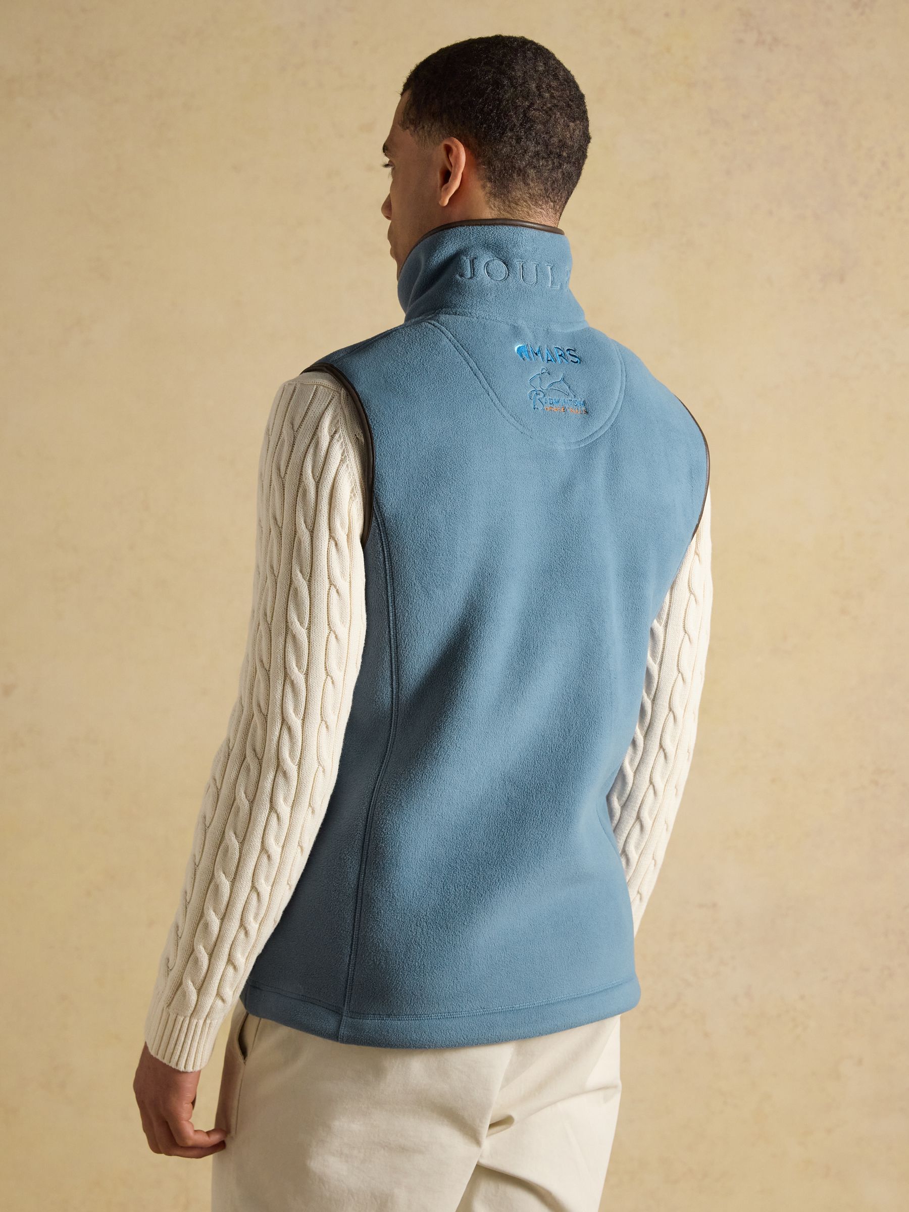 Official Badminton Blue Heritage Fleece Gilet - Image 2 of 13