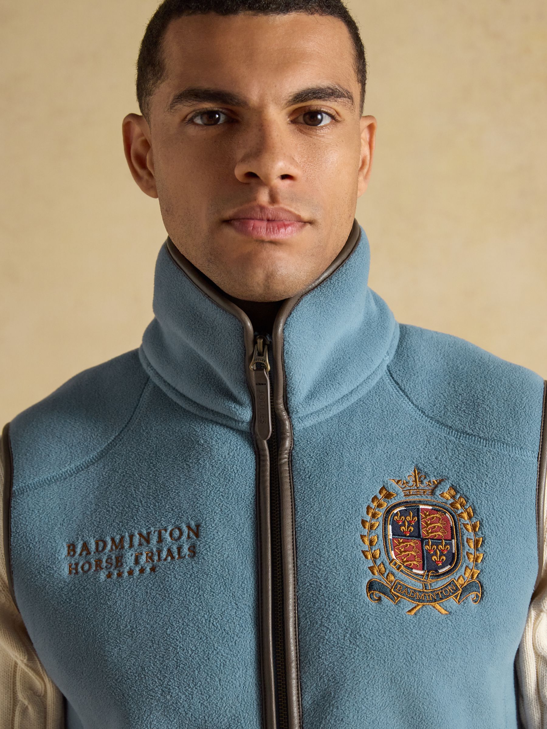 Official Badminton Blue Heritage Fleece Gilet - Image 4 of 13