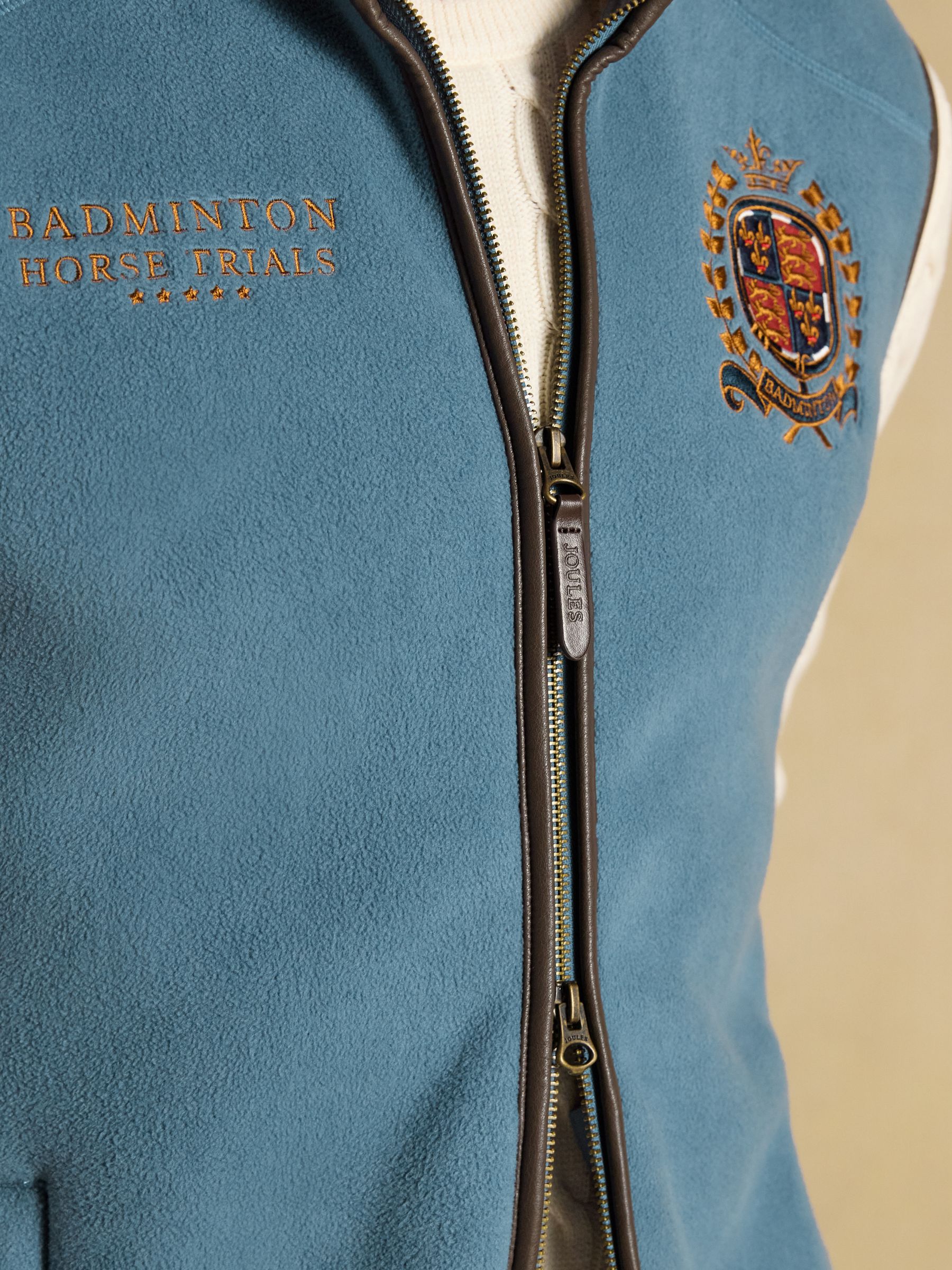 Official Badminton Blue Heritage Fleece Gilet - Image 8 of 13