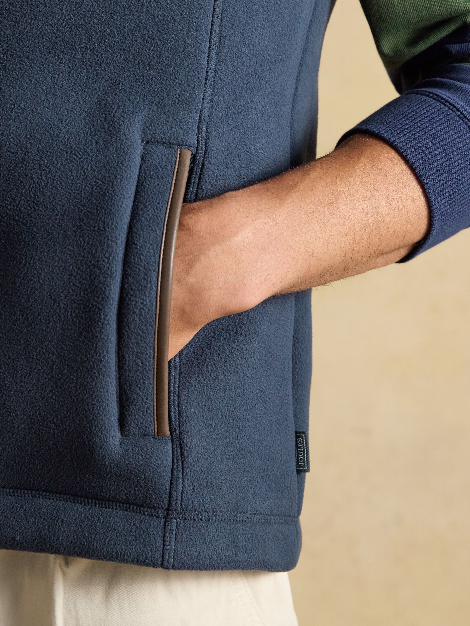 Official Badminton Navy Blue Heritage Fleece Gilet - Image 7 of 11