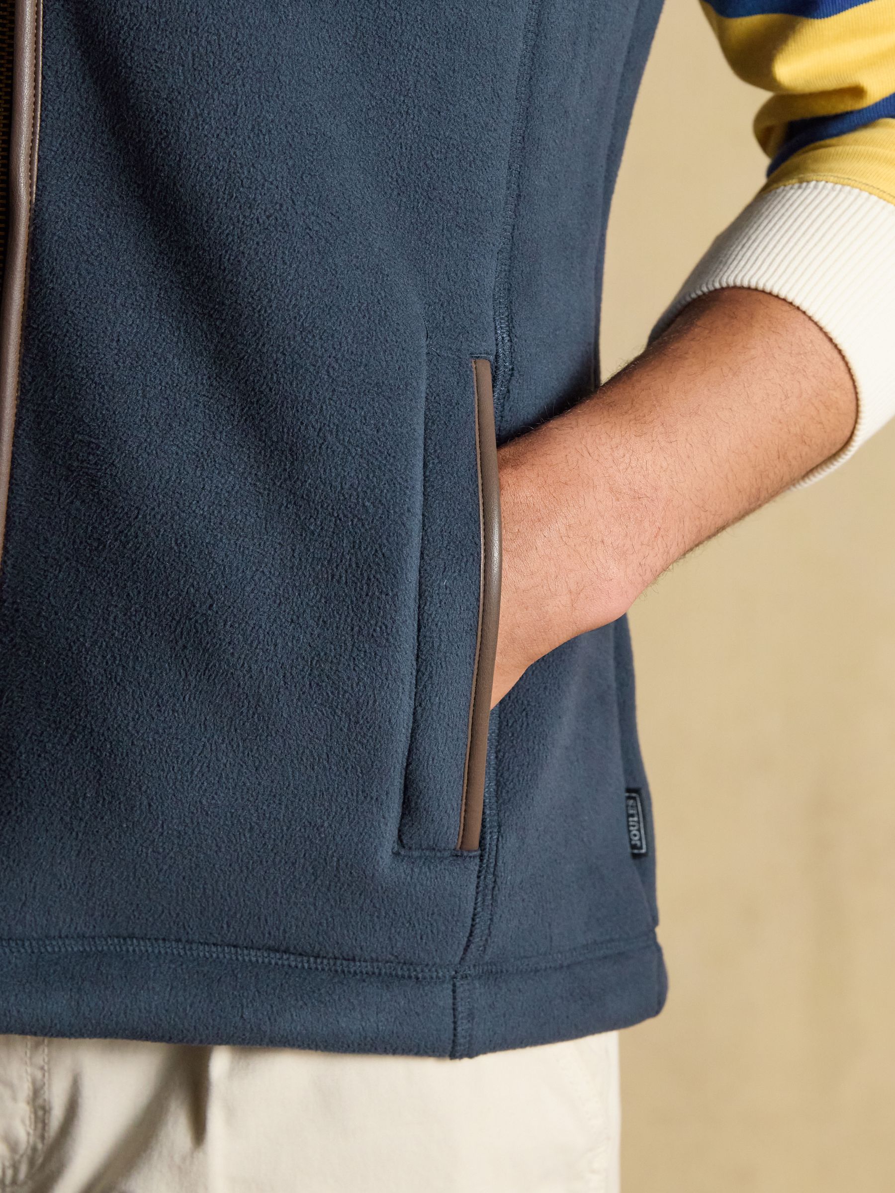 Official Bramham Navy Heritage Fleece Gilet - Image 7 of 10