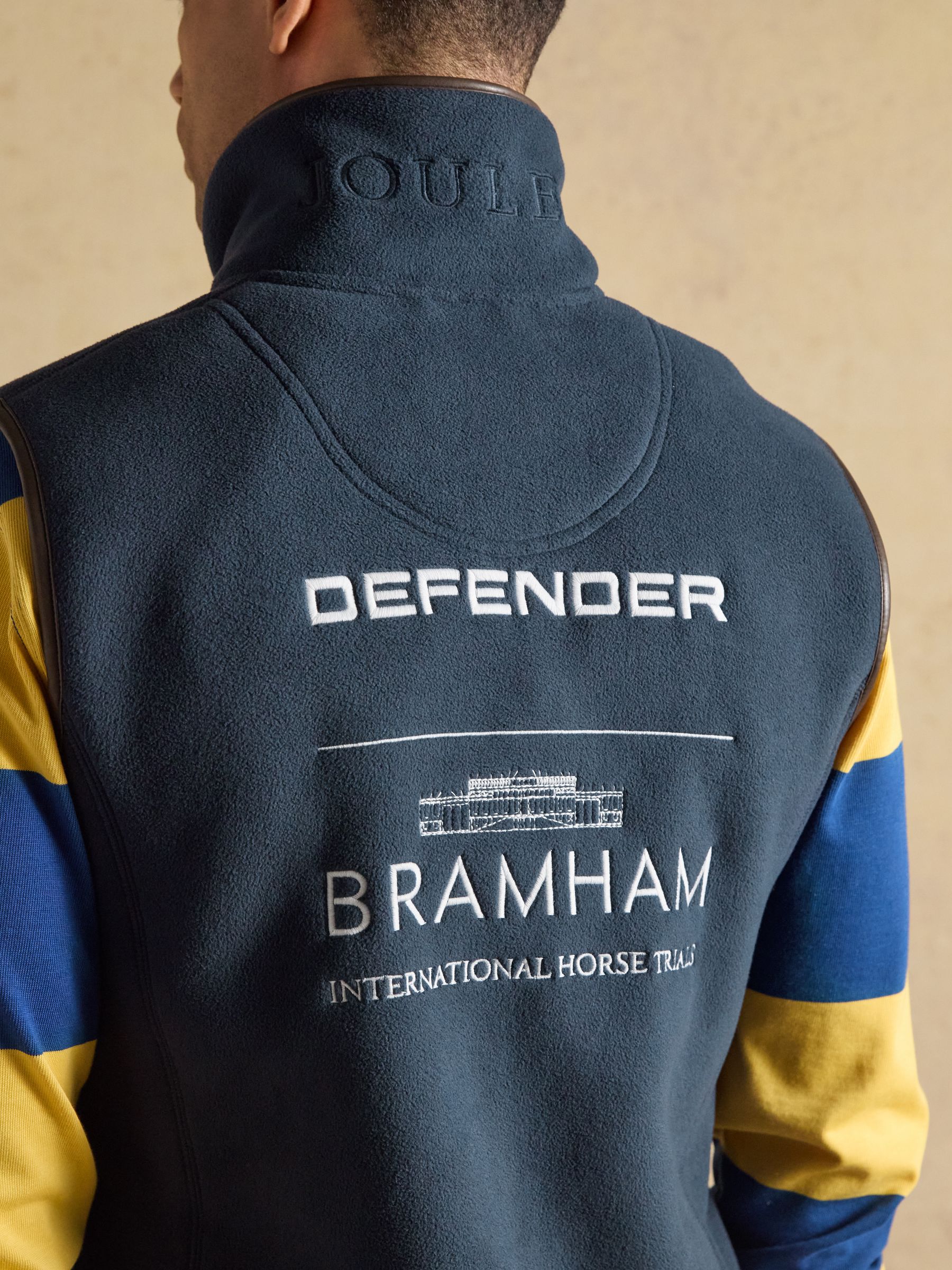 Official Bramham Navy Heritage Fleece Gilet - Image 8 of 10