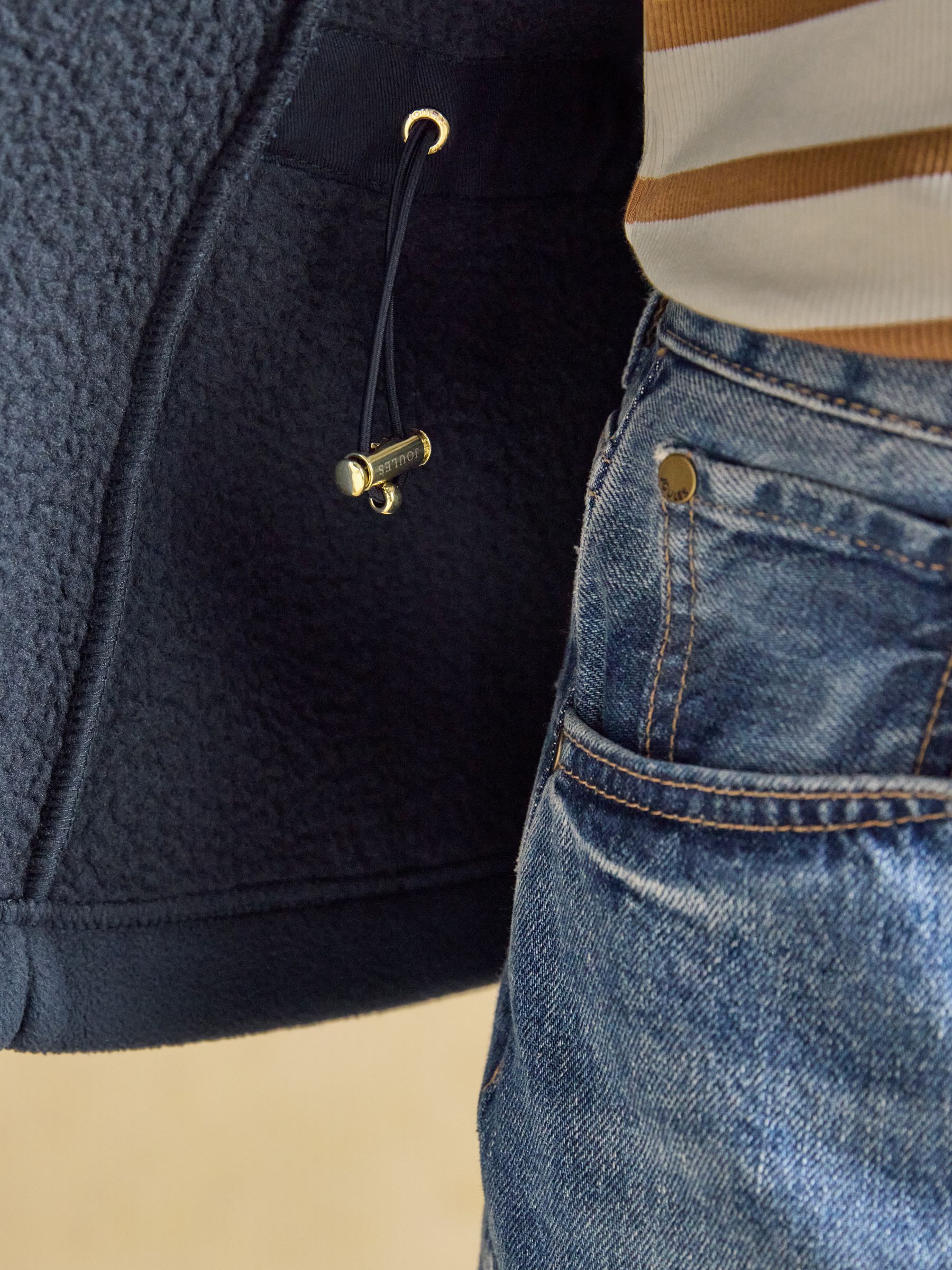 Official Bramham Navy Heritage Fleece Gilet - Image 9 of 10