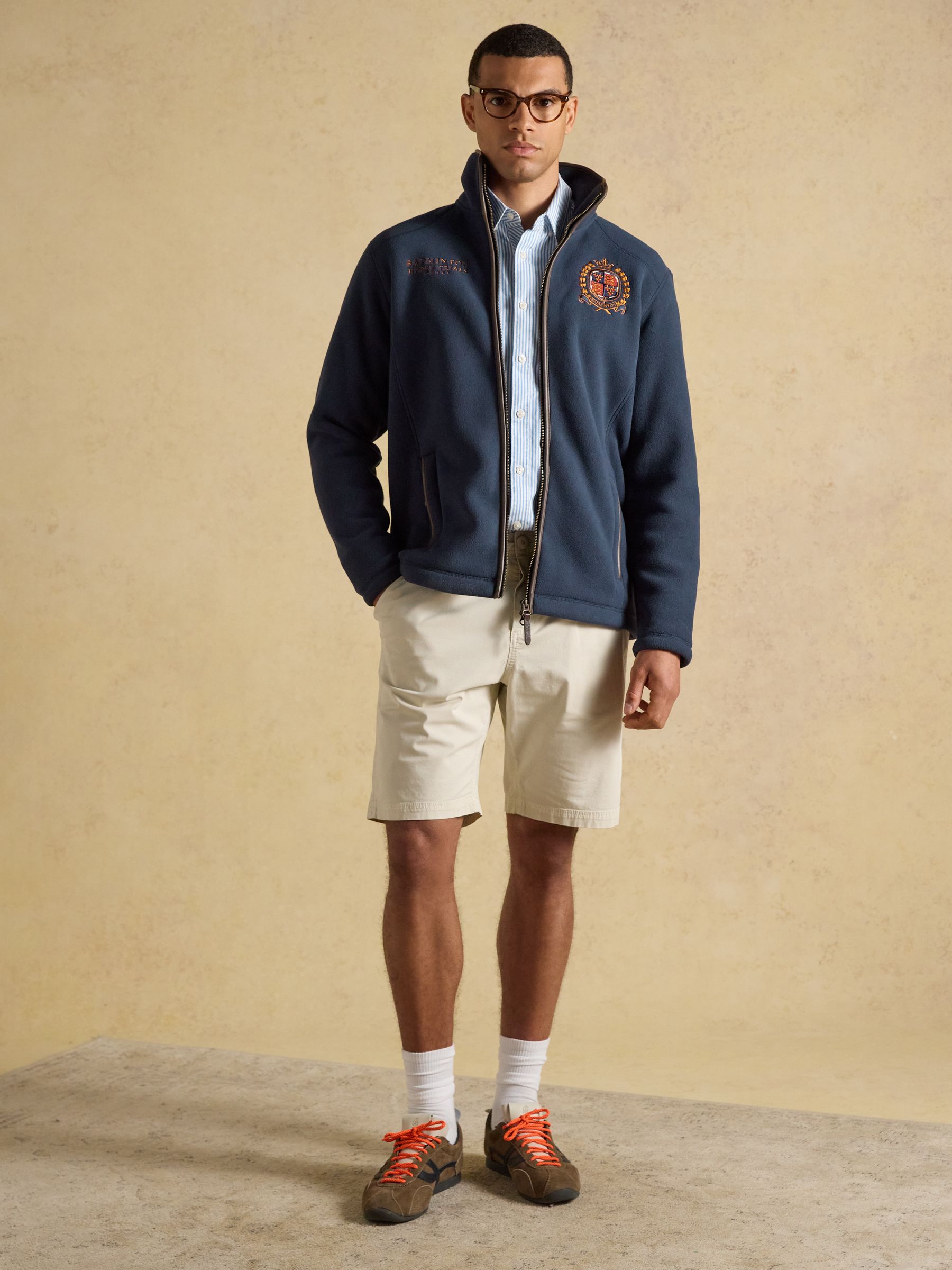 Official Badminton Navy Heritage Zip Up Fleece - Image 3 of 12