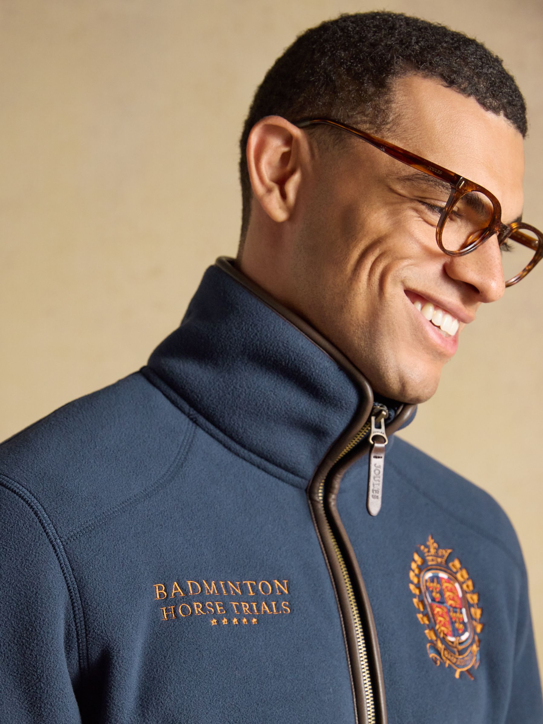 Official Badminton Navy Heritage Zip Up Fleece - Image 4 of 12