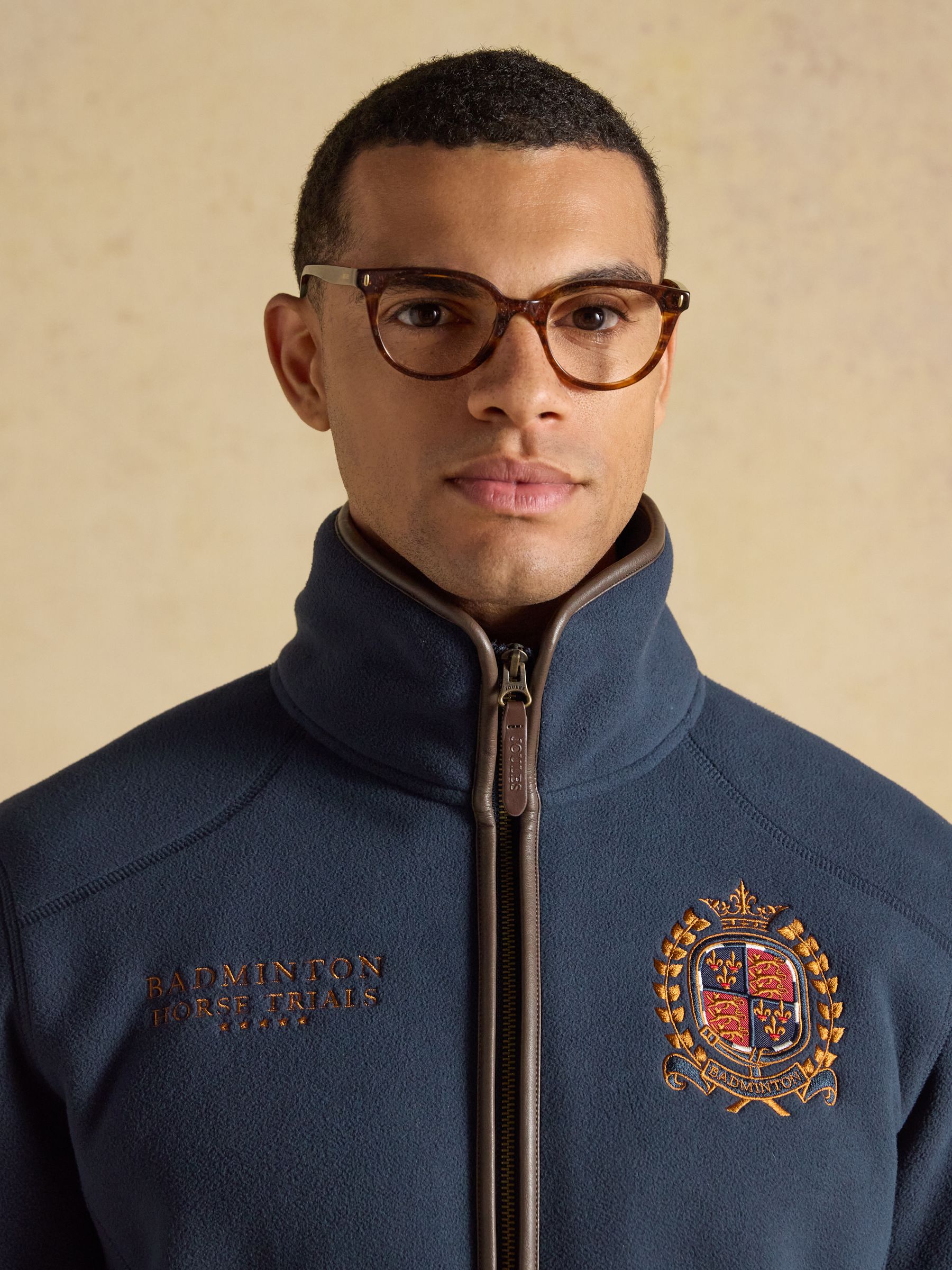 Official Badminton Navy Heritage Zip Up Fleece - Image 6 of 12