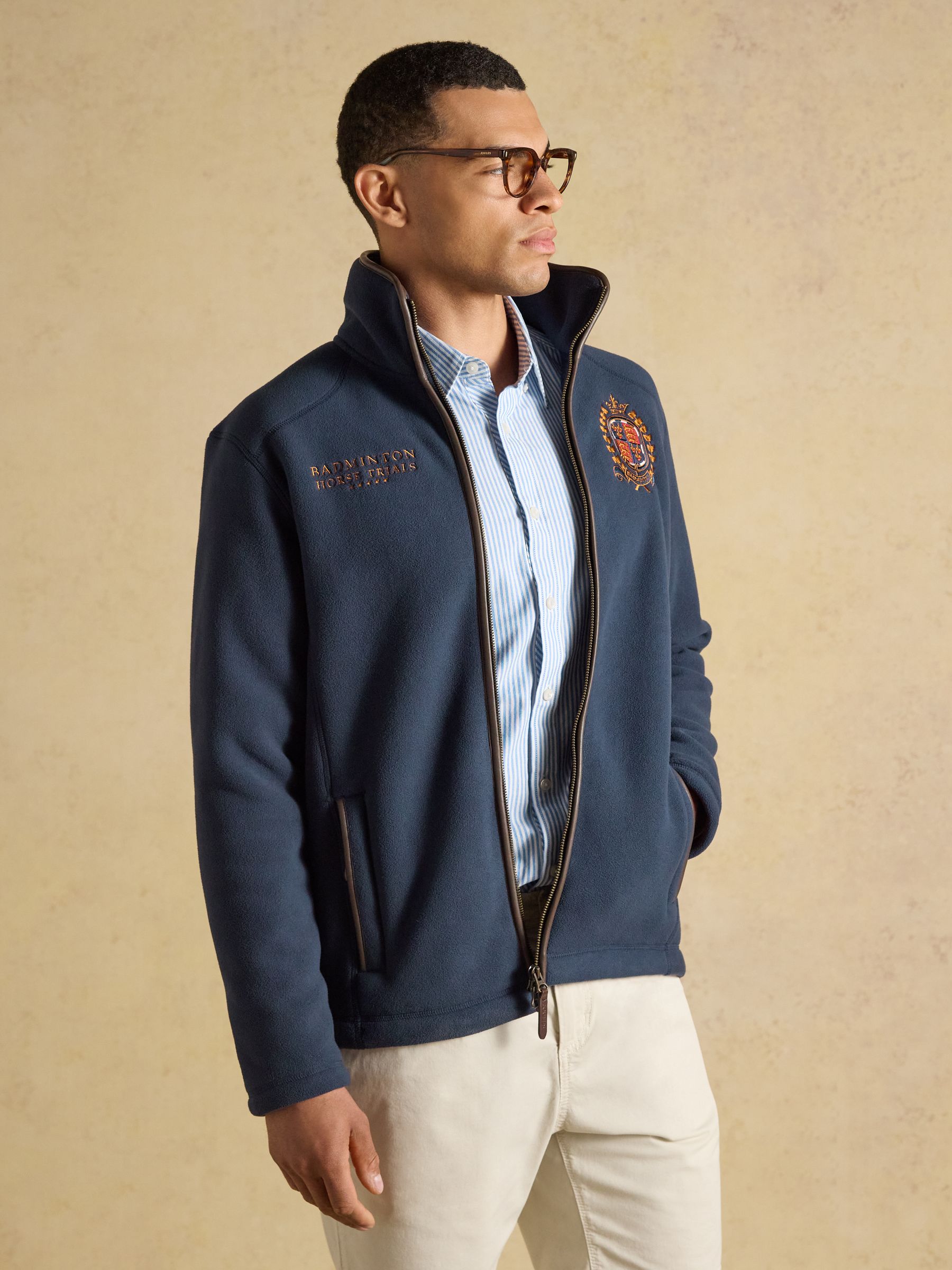 Official Badminton Navy Heritage Zip Up Fleece - Image 8 of 12