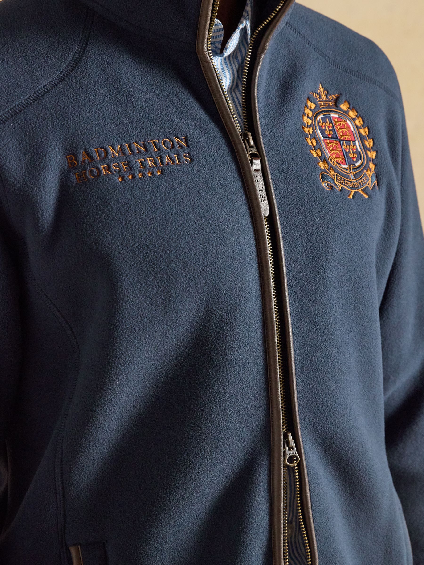 Official Badminton Navy Heritage Zip Up Fleece - Image 9 of 12