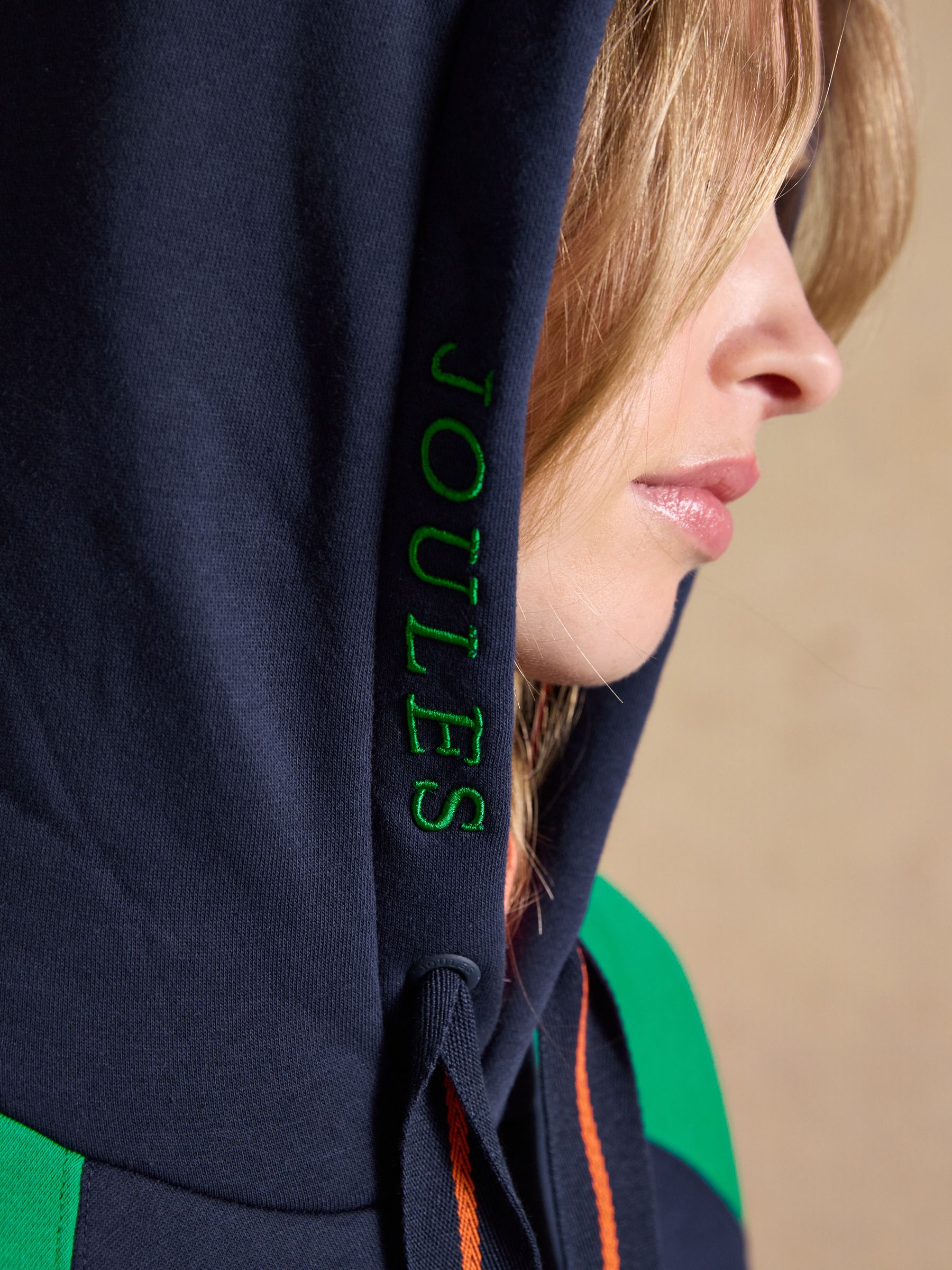 Official Bramham Green/Navy Colourblock Hoodie - Image 3 of 9
