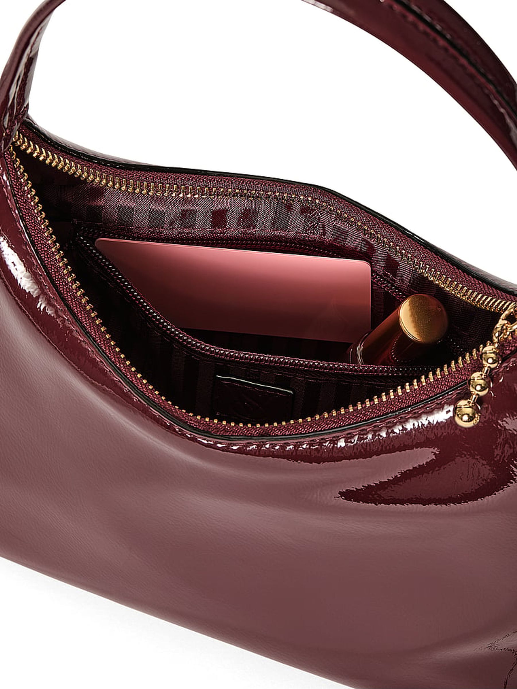 Sangria Red Small Hobo Bag - Image 4 of 4