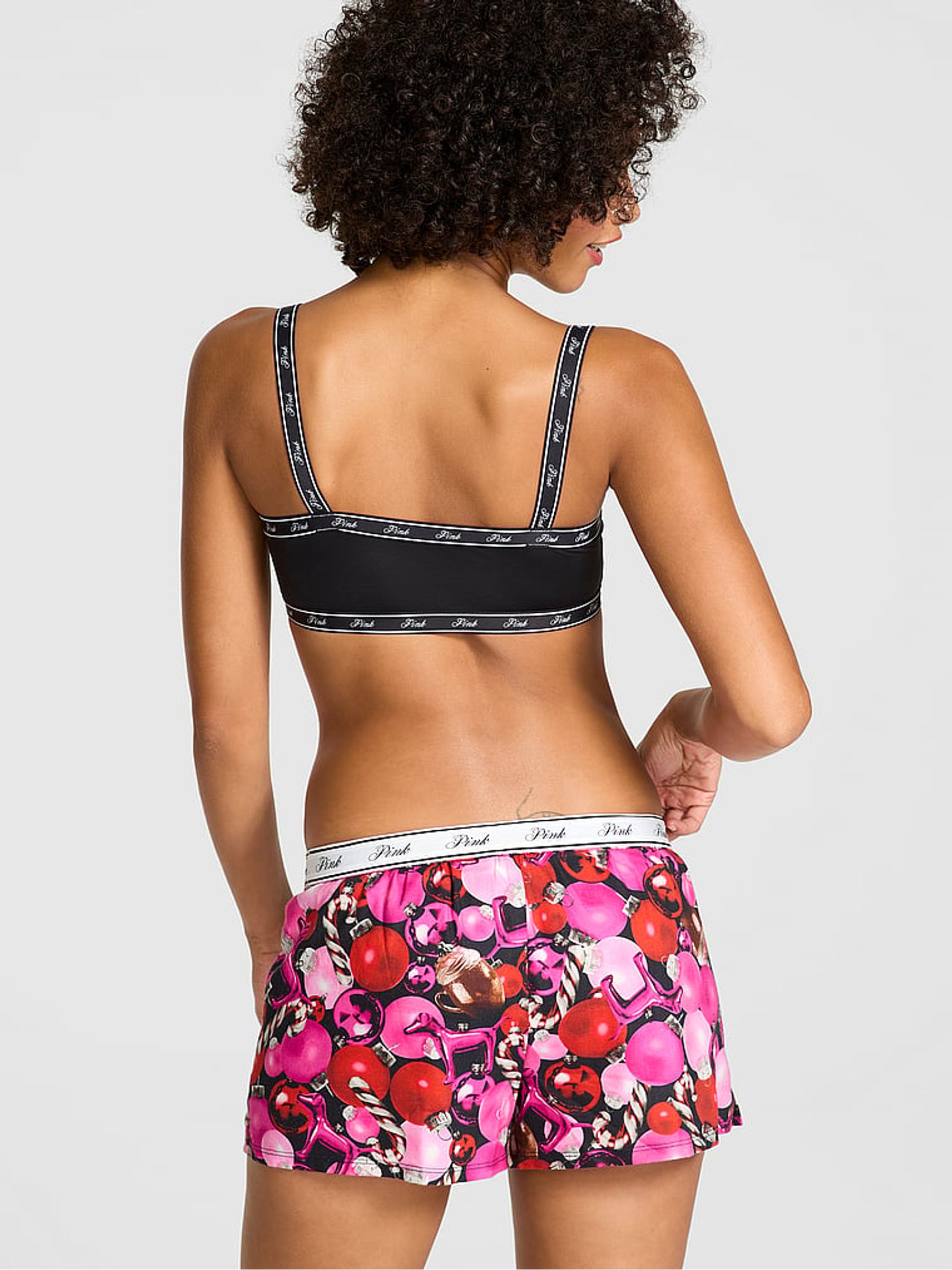 Pink Christmas Baubles Pyjama Bottoms - Image 2 of 3