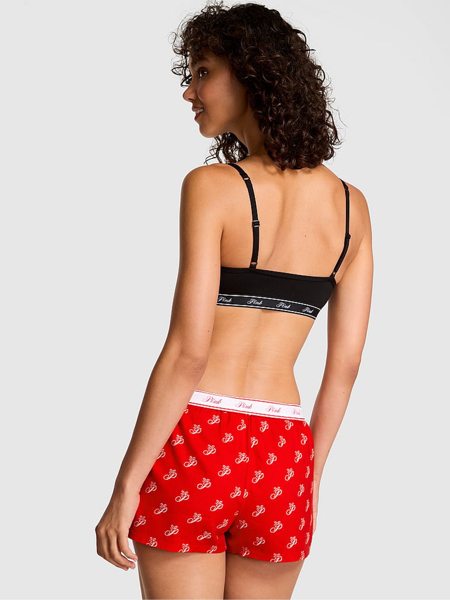 Bright Vermillion Red Christmas Pyjama Bottoms - Image 2 of 2