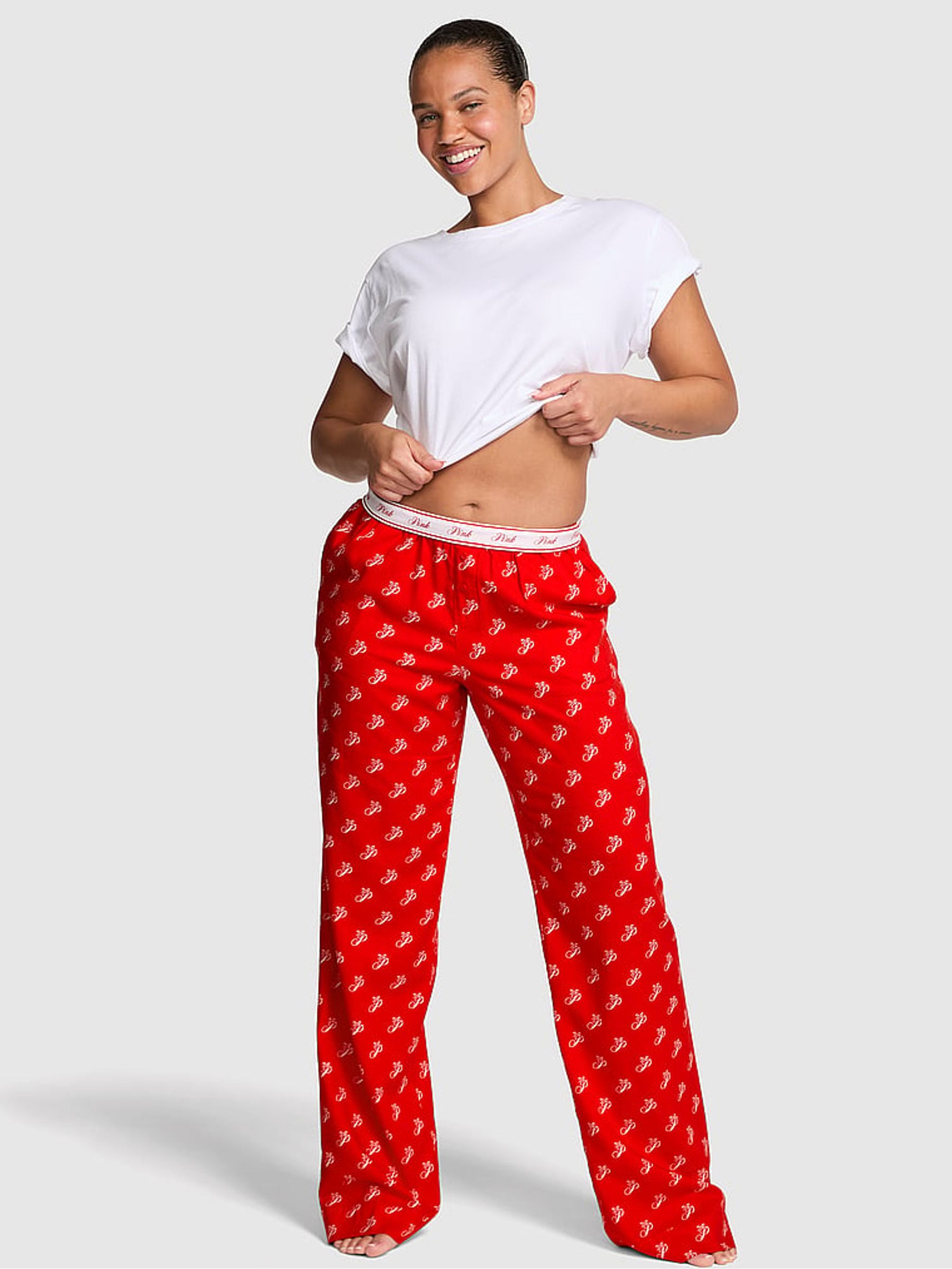 Red Logo Print Pyjama Bottoms - Image 1 of 2